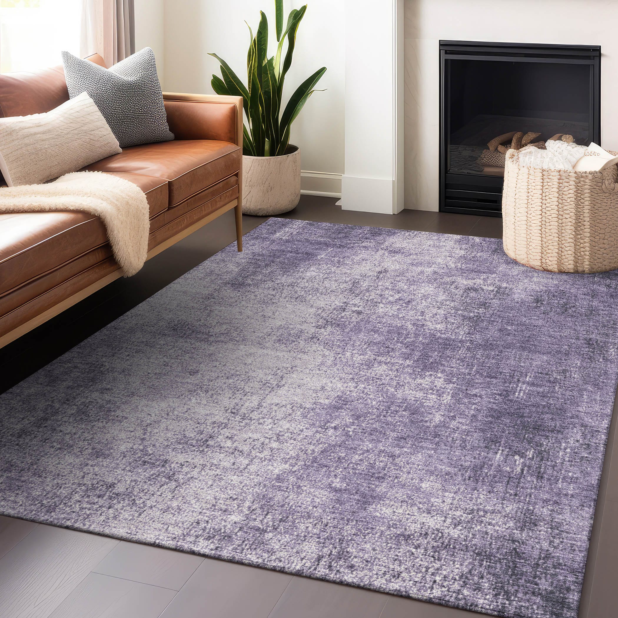 Addison Rugs ACN1903LV3X5 Chantille ACN1903LV 3 x 5 (ft) Loomed Lavender Rectangular Indoor/Outdoor Machine washable Pet Friendly Area rug
