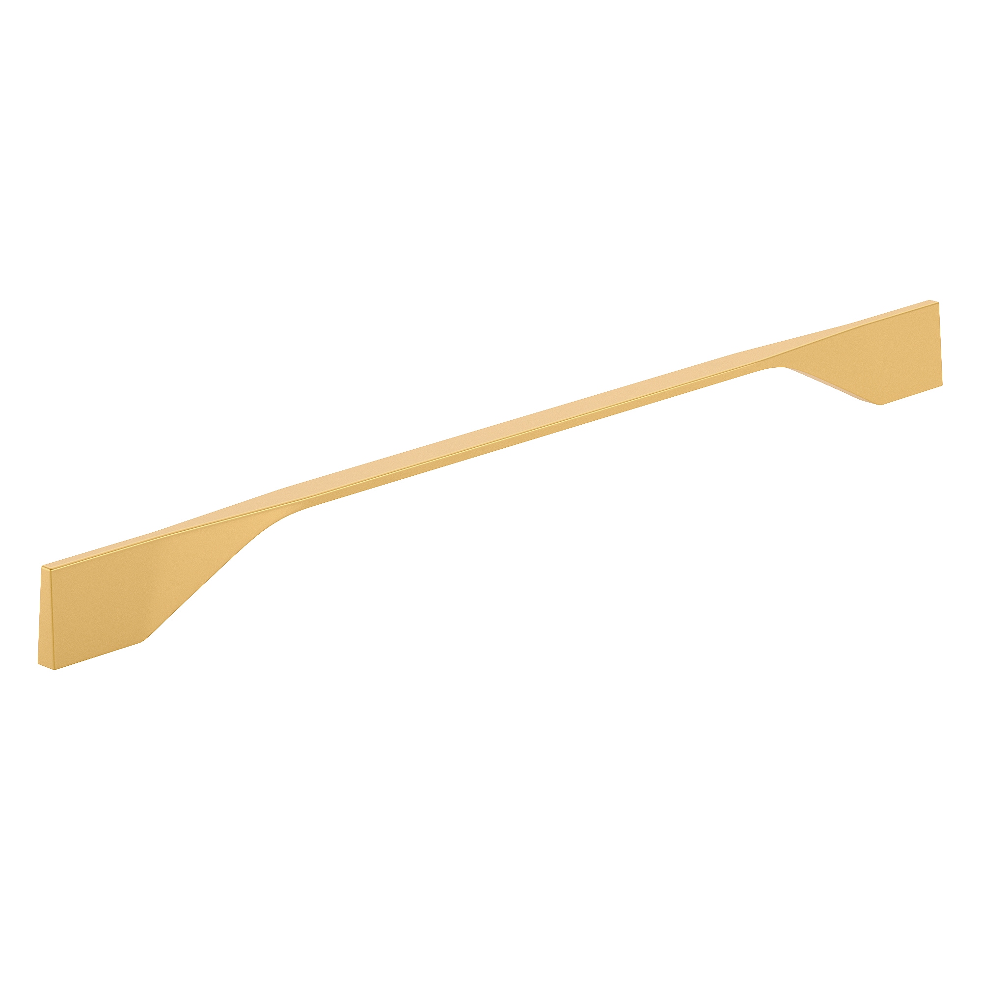 Richelieu BP9253320165 Creston 11-3/8-in or 12-5/8-in , 288mm or 320mm Center to Center Brushed Gold Dual Mount Arch Handle