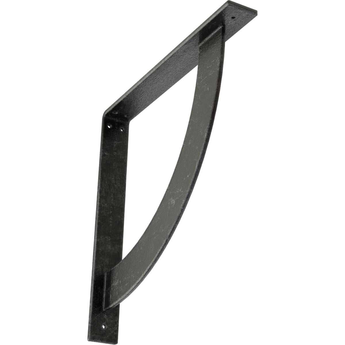 Ekena Millwork BKTM02X16X16BUASV Bulwark 16-in x 2-in x 16-in Gray Steel Mounting bracket