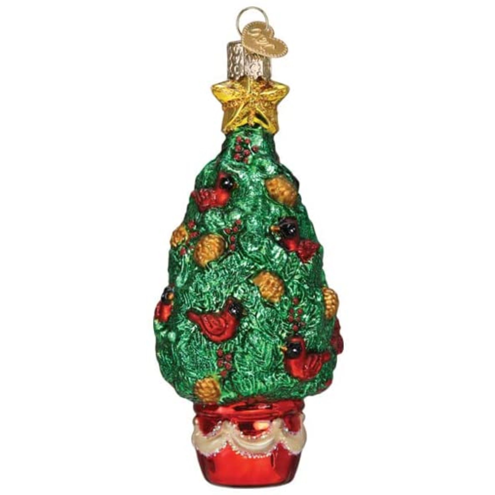 Old World Christmas Blown Glass Ornament for Christmas Tree - Cardinal Christmas Tree