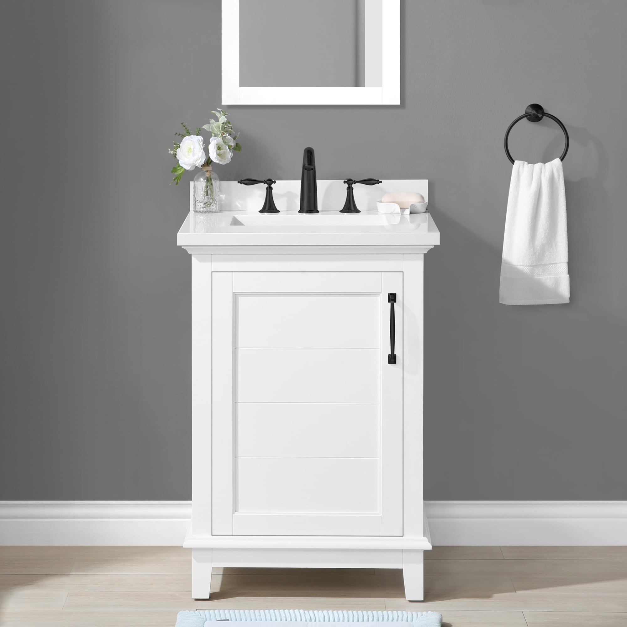 Lowes 24 inch on sale vanity with sink