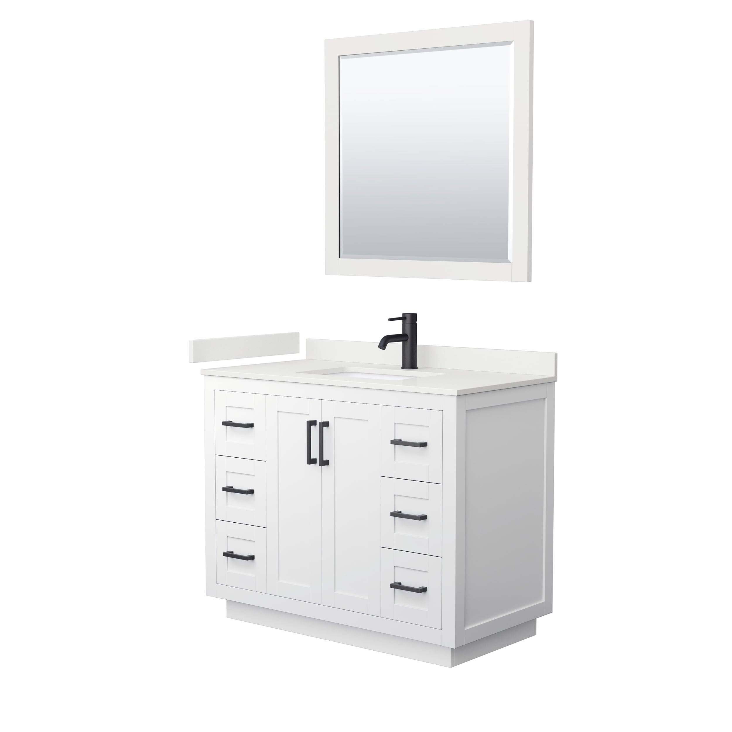 Wyndham Collection WCF292942SWBWQUNSM34 Bath-Vanity-Combo - View #2