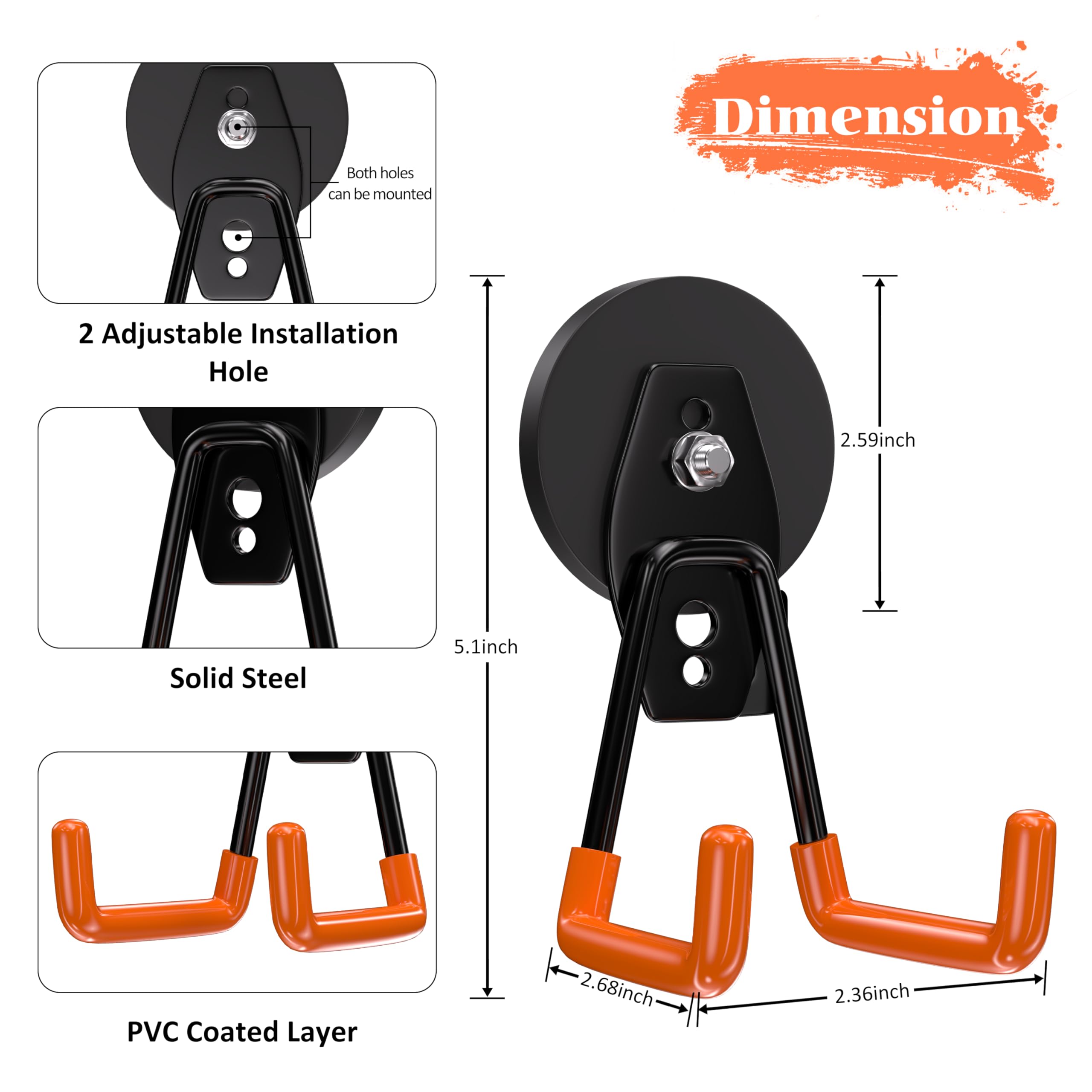Etokfoks EFT1012A01 Garage-Storage-Hooks - View #2
