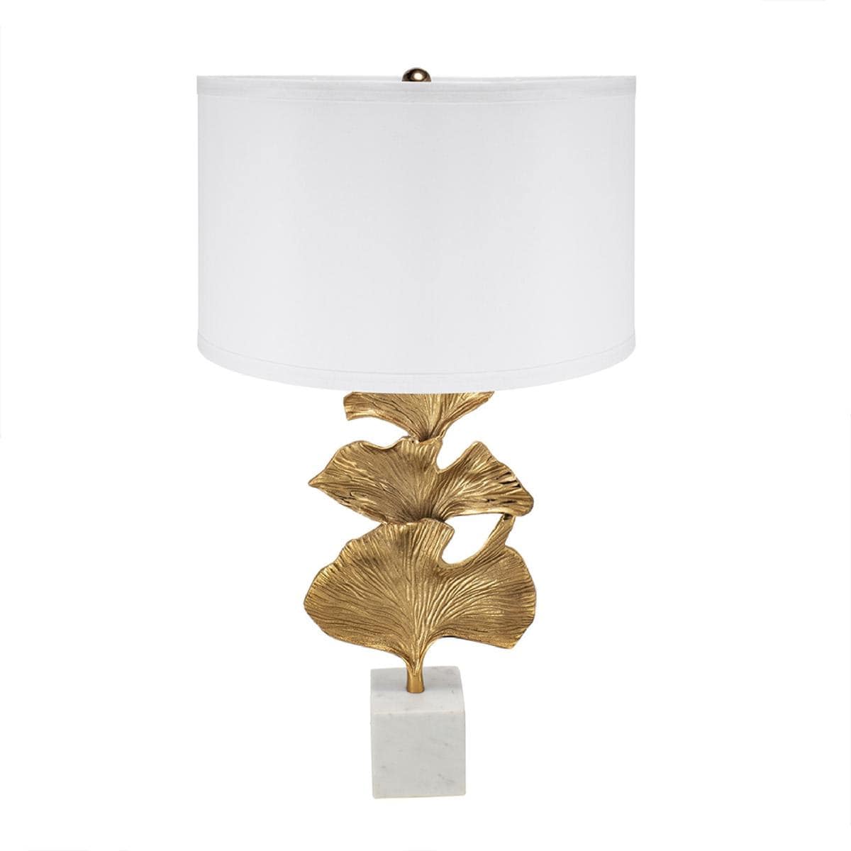 A&B Home  83823 Ginkgo 302 inch 4000 watt Gold/White Table Lamp Portable Light