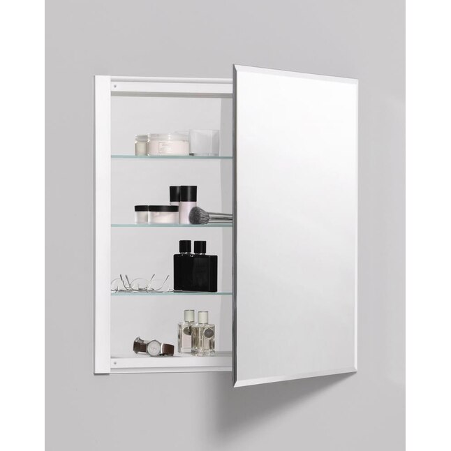 Robern R3 24-in x 26.125-in Rectangle Surface Mirrored Medicine Cabinet Robern R3 24-in x 26.125-in Rectangle Surface Mirrored Medicine Cabinet