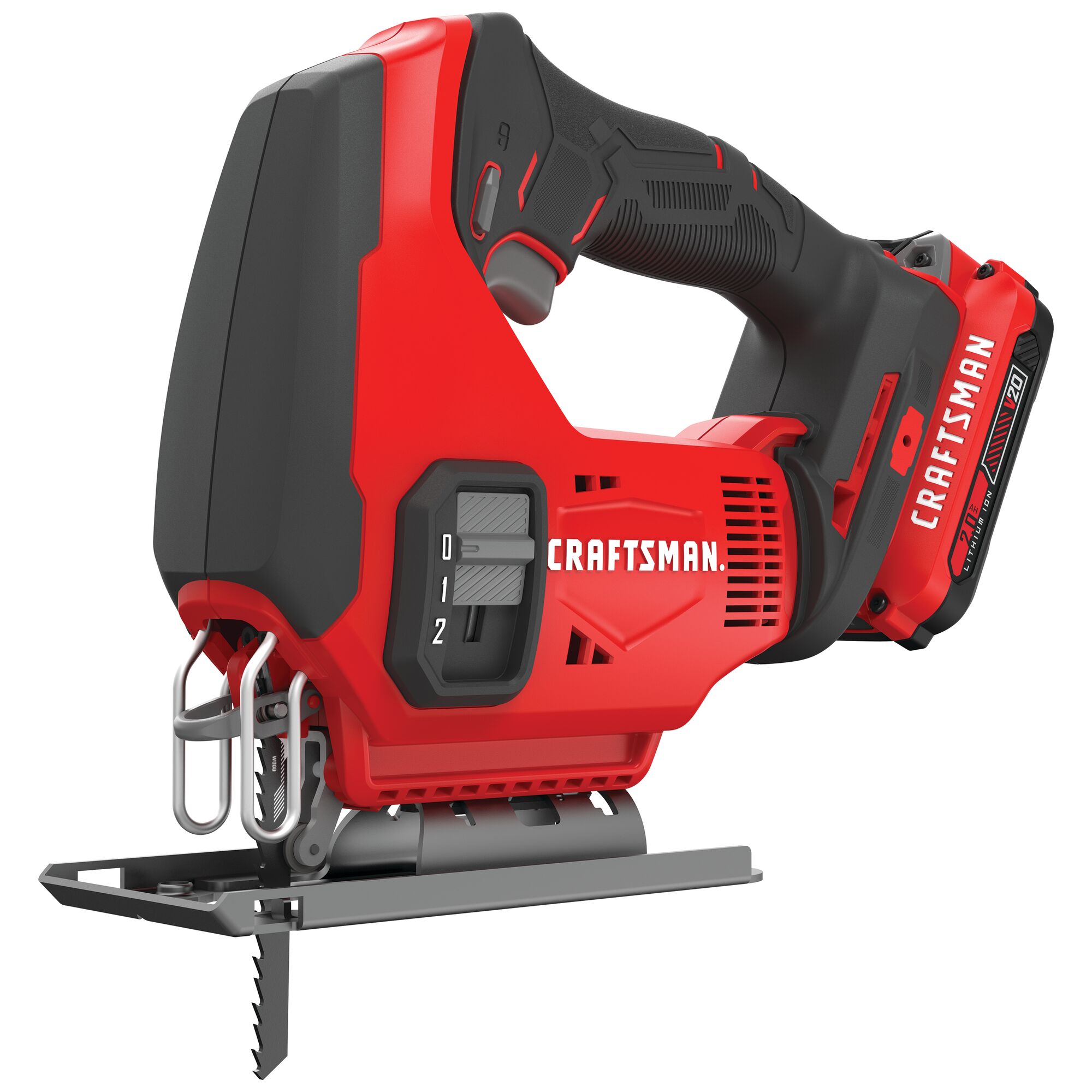 CRAFTSMAN CMCS600D1 20-volt max Variable Speed Keyless Cordless Jigsaw (Battery Included)