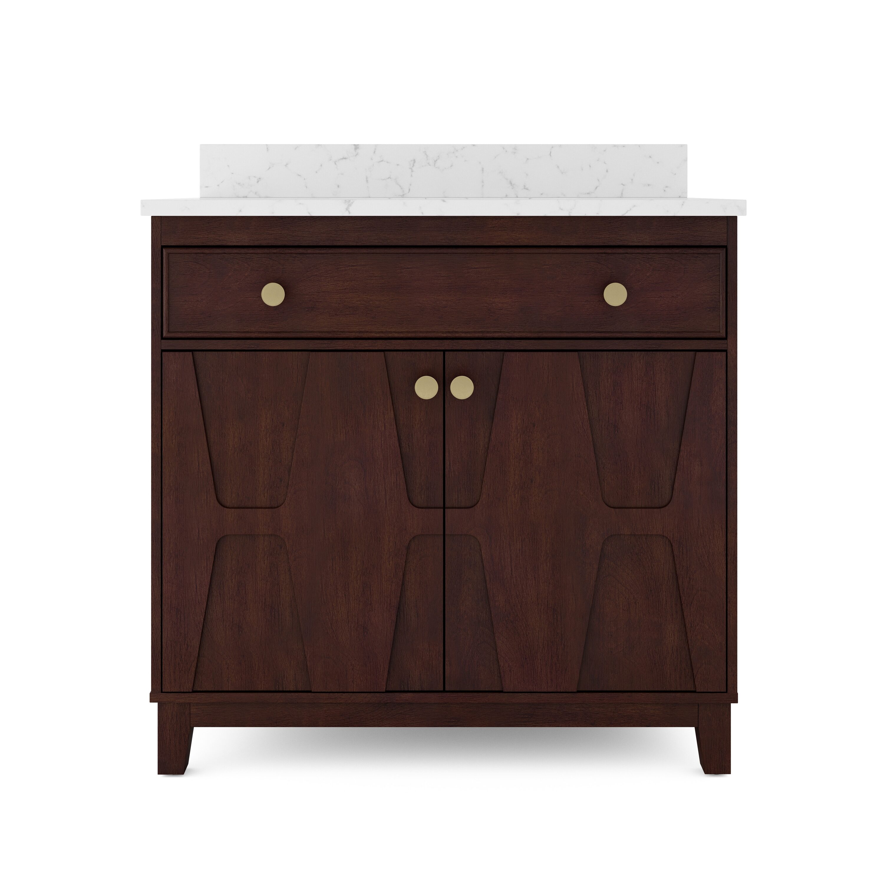 Scott living 36” top Bathroom vanity stone t