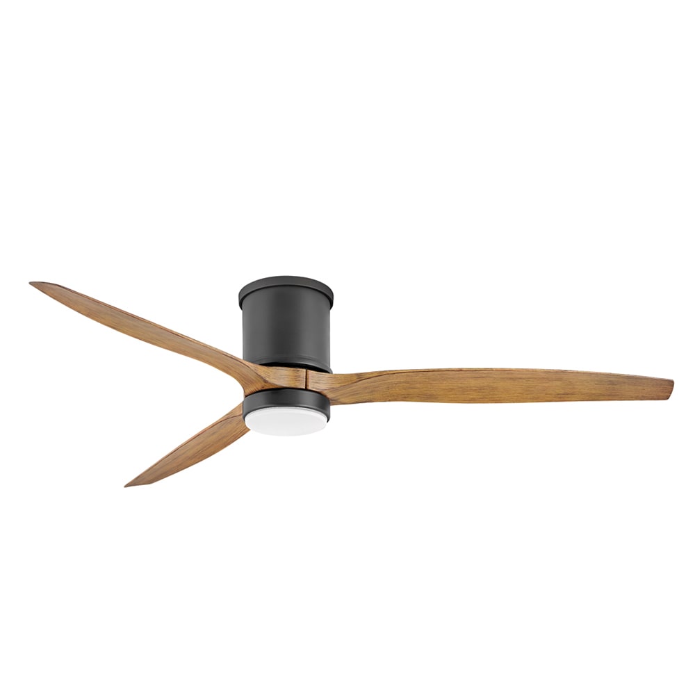 Fanimation TriAire Custom 52-in Black Indoor/Outdoor Smart Propeller Ceiling Fan Light Kit Compatible and Remote (3-Blade) FPD8514BLW-52BLW Sansujyuku sansujyuku.com