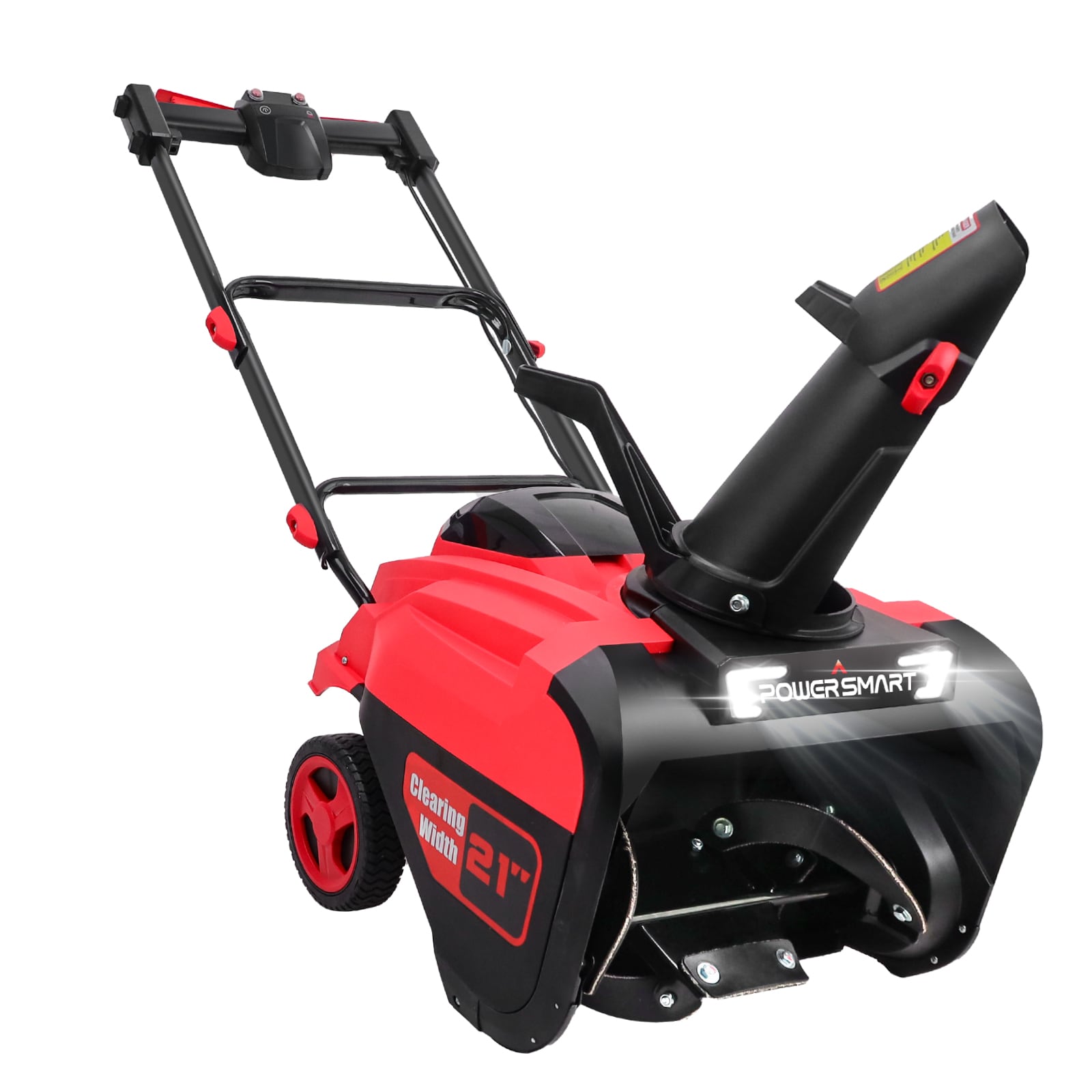 80-volt 21-in Single-stage Push Battery Snow Blower 6 Ah (Battery and Charger Not Included) in Red | - PowerSmart HB2801