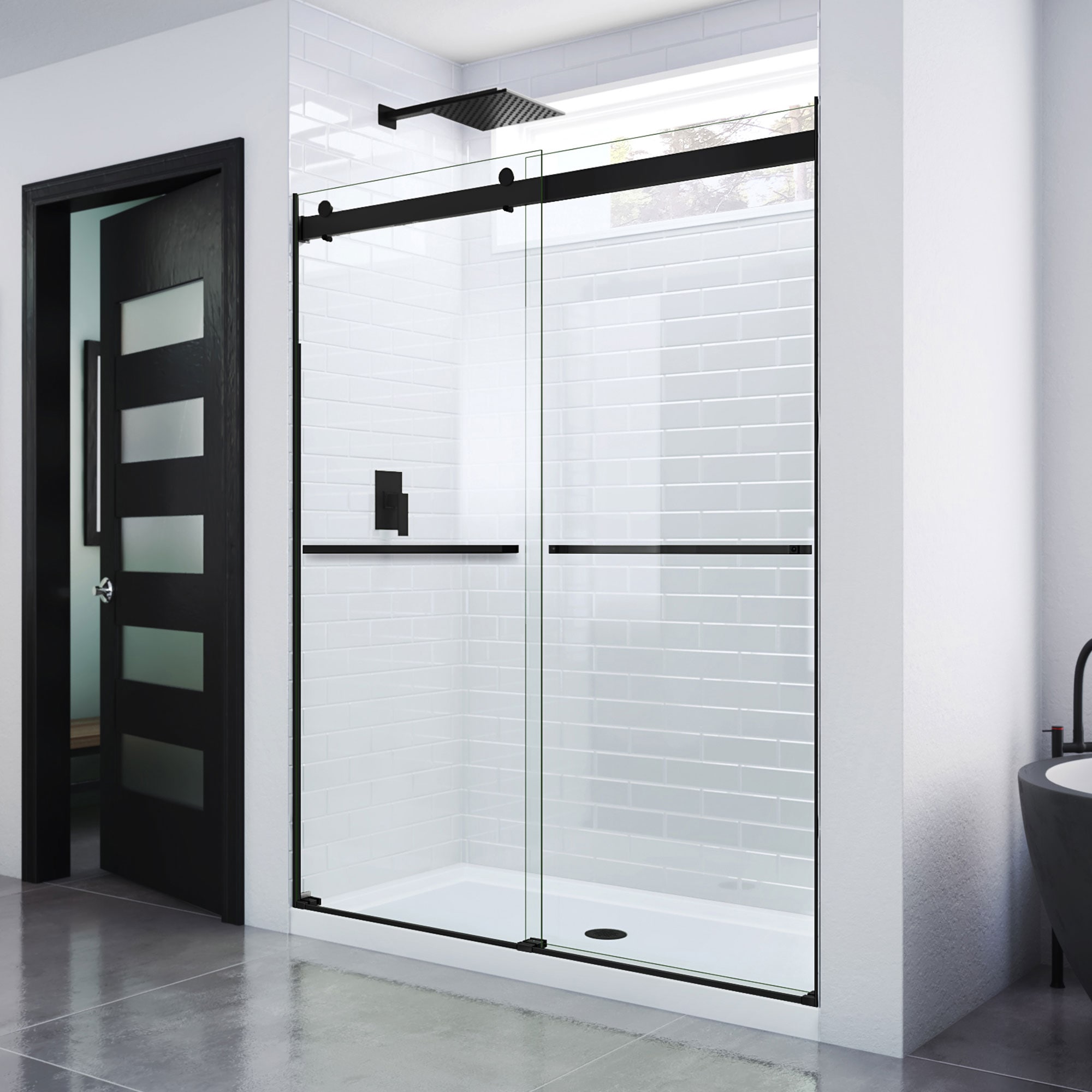 2Pcs Window Glass Shower Door Replacement Squeegee Rubber 11.81 Black -  Bed Bath & Beyond - 35515946