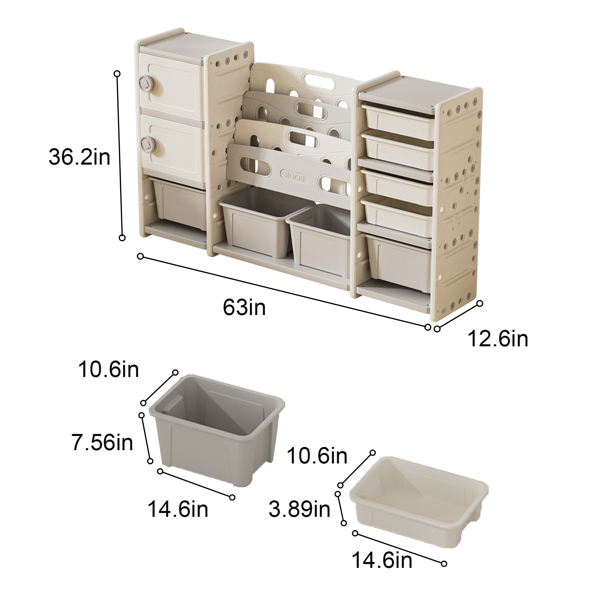 ToolCat LDSG-125-WS Kids-Bookcases - View #8