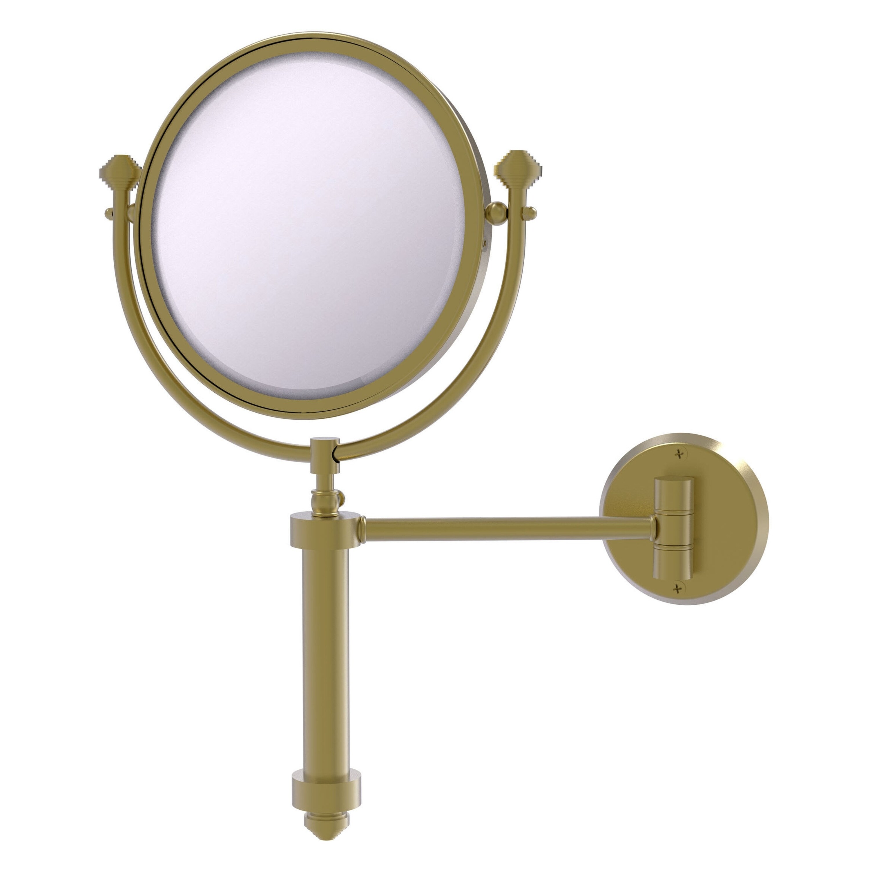 Allied Brass Southbeach 8-in x 16-in Antique Brass Double-Sided Magnifying Wall-Mounted Vanity Mirror