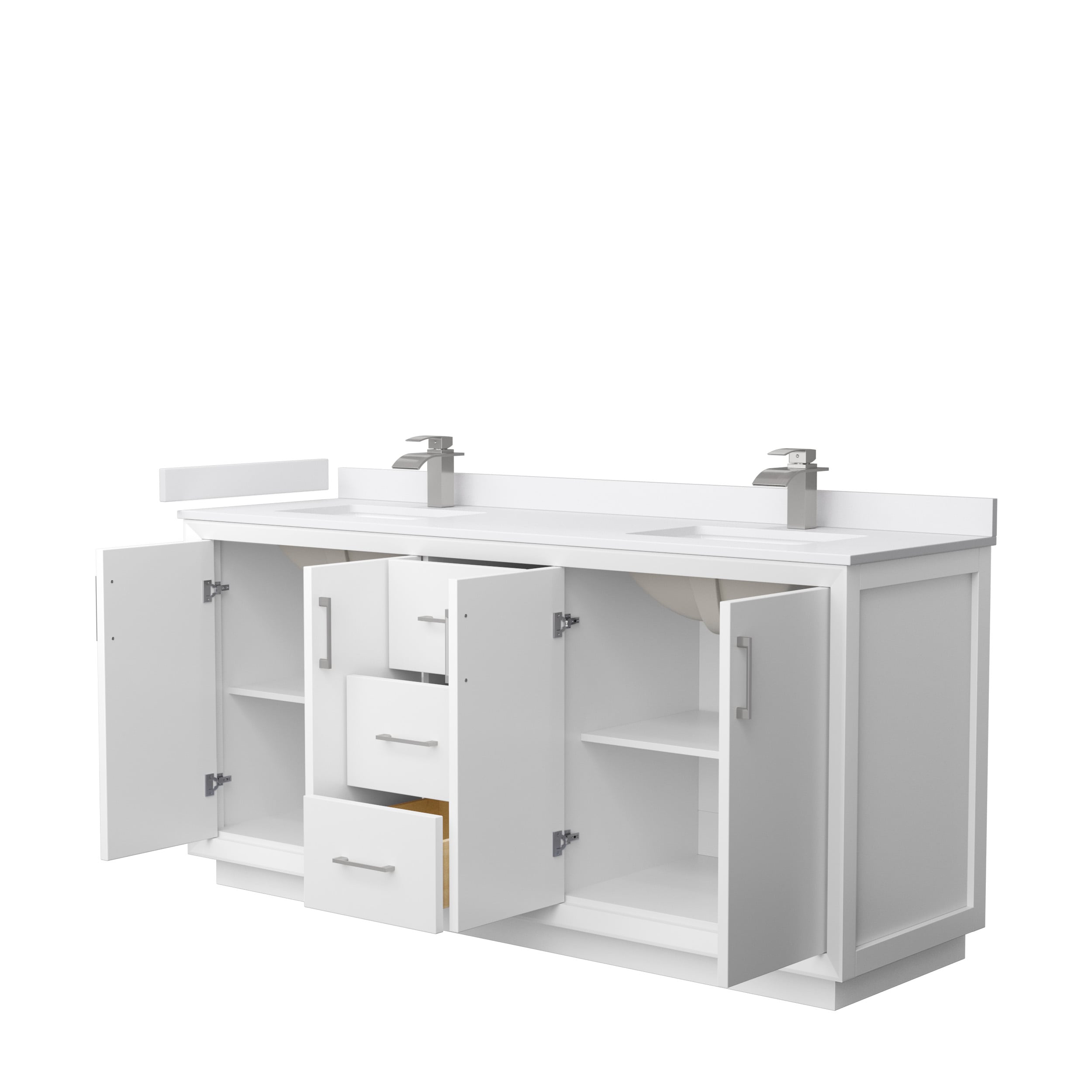 Wyndham Collection WCF414172DWHWCUNSMXX Bath-Vanity-Combo - View #2
