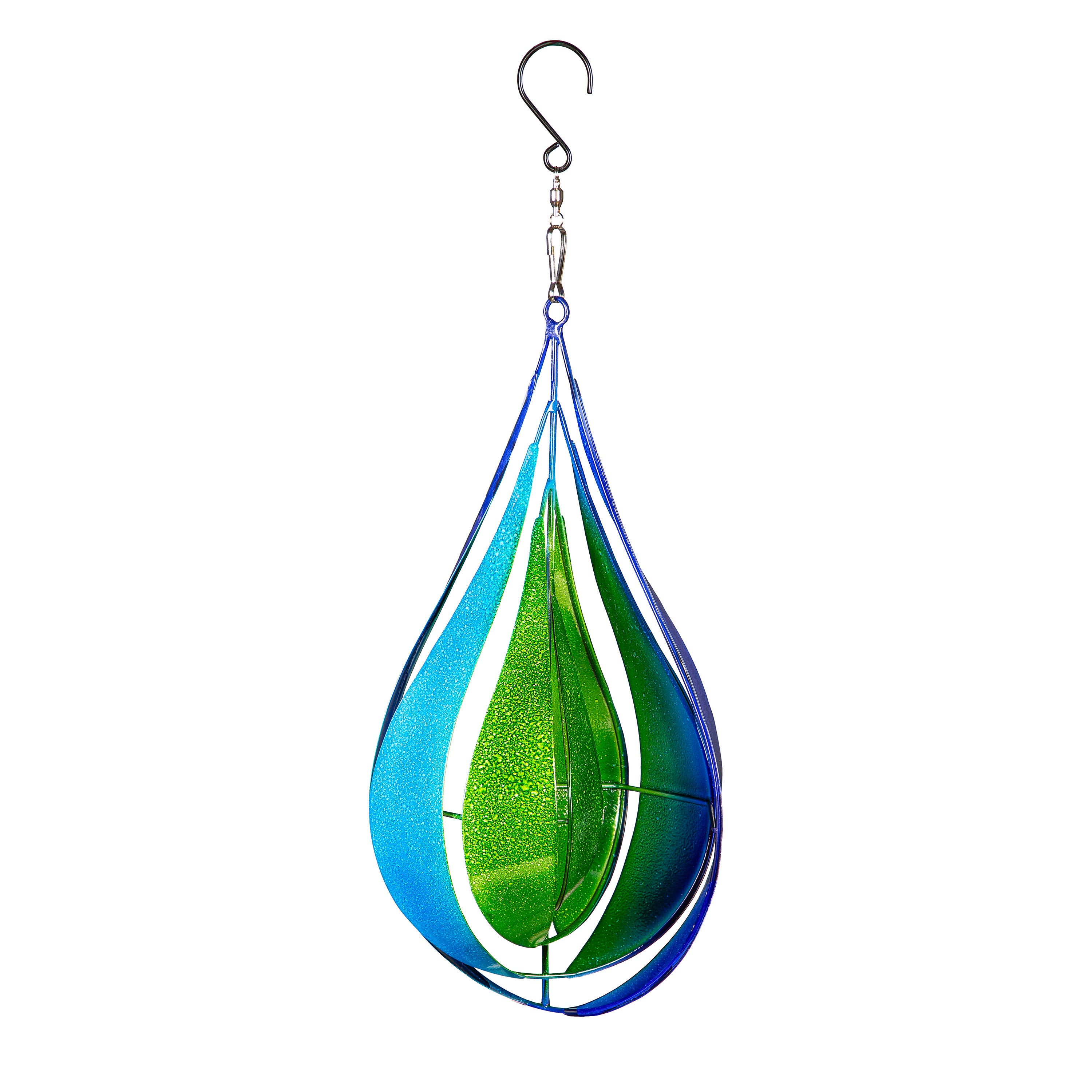 Evergreen Blue Aluminum Wind Spinner #47M5750
