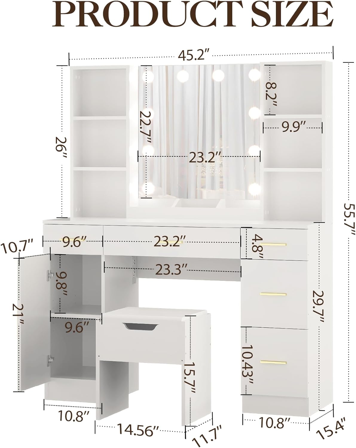 Qeetex LSNL011 Bedroom-Vanities - View #5
