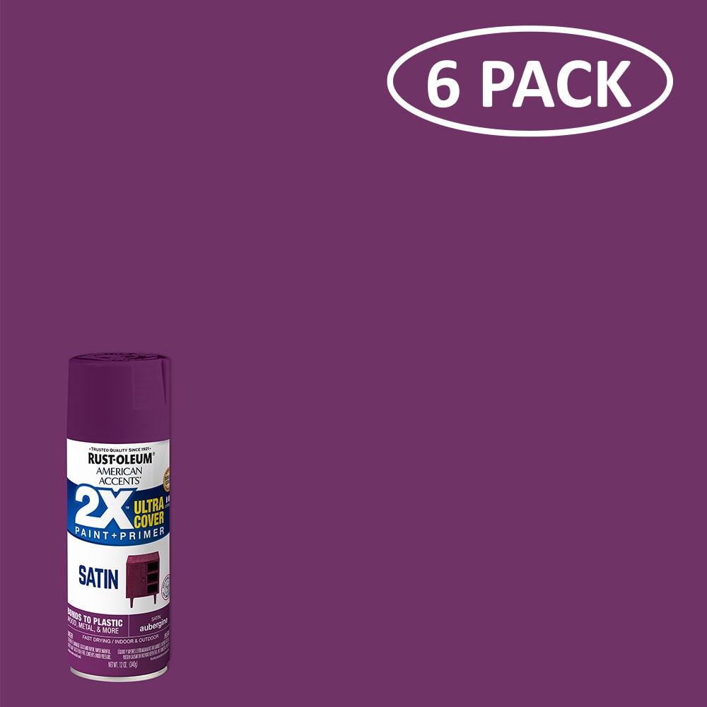 Grape, Rust-Oleum American Accents 2x Ultra Cover Gloss Spray Paint- 12 oz
