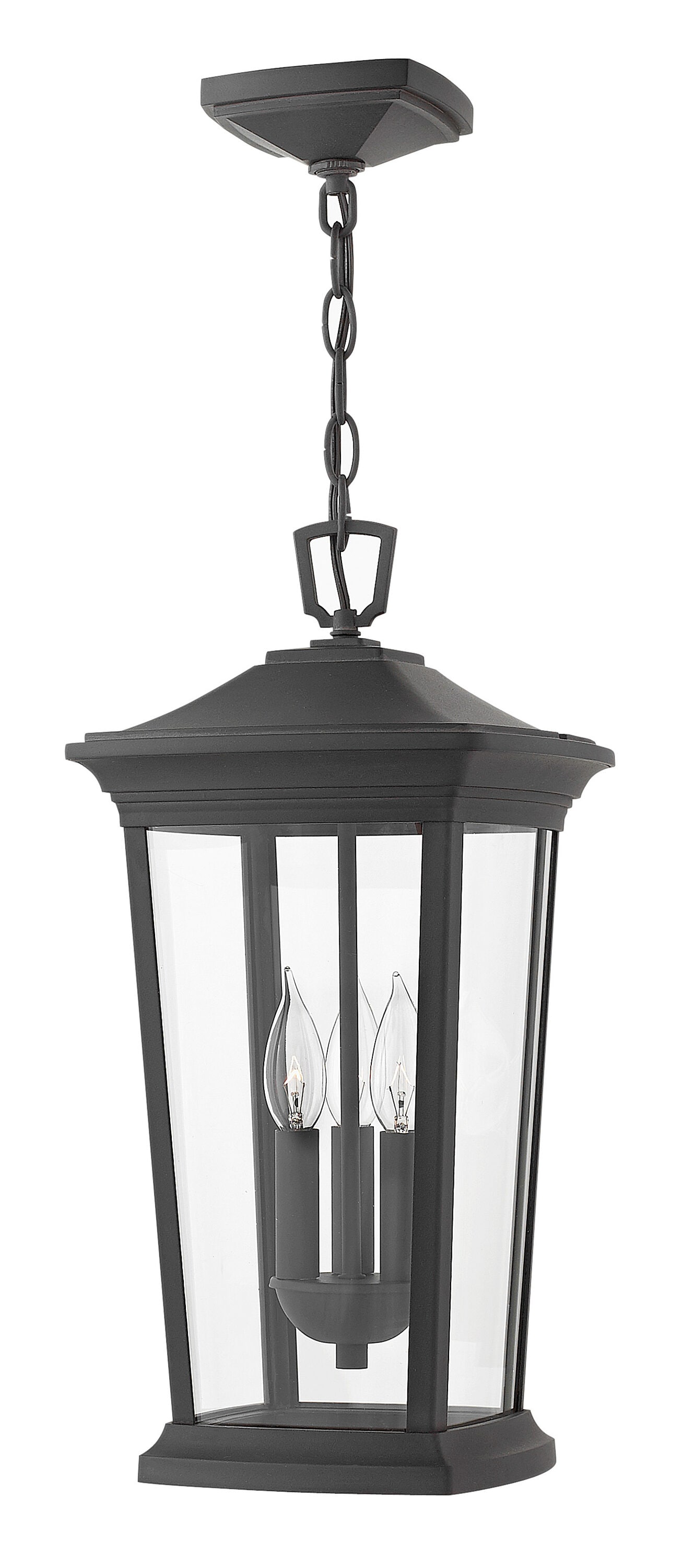 Hinkley Bromley 3-Light Outdoor Light In Museum Black