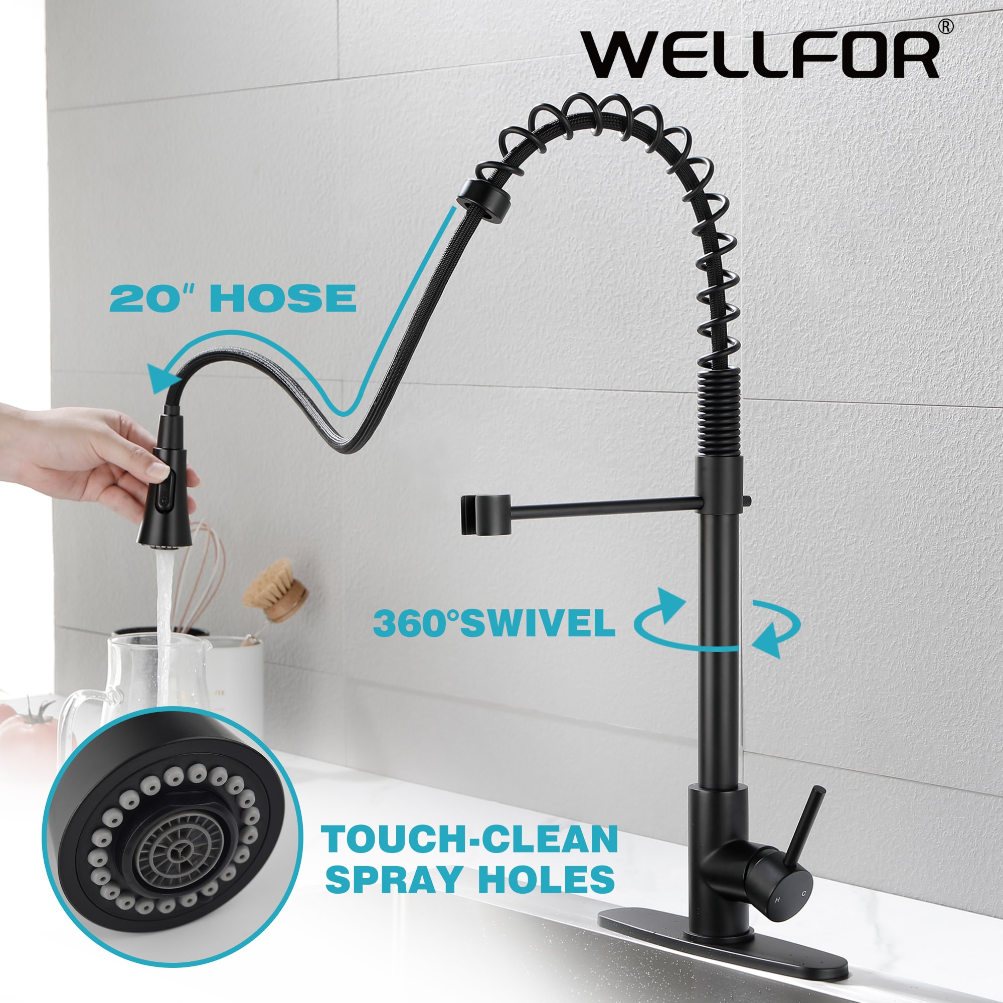 WELLFOR QJ-K-113111BC Kitchen-Faucets - View #5