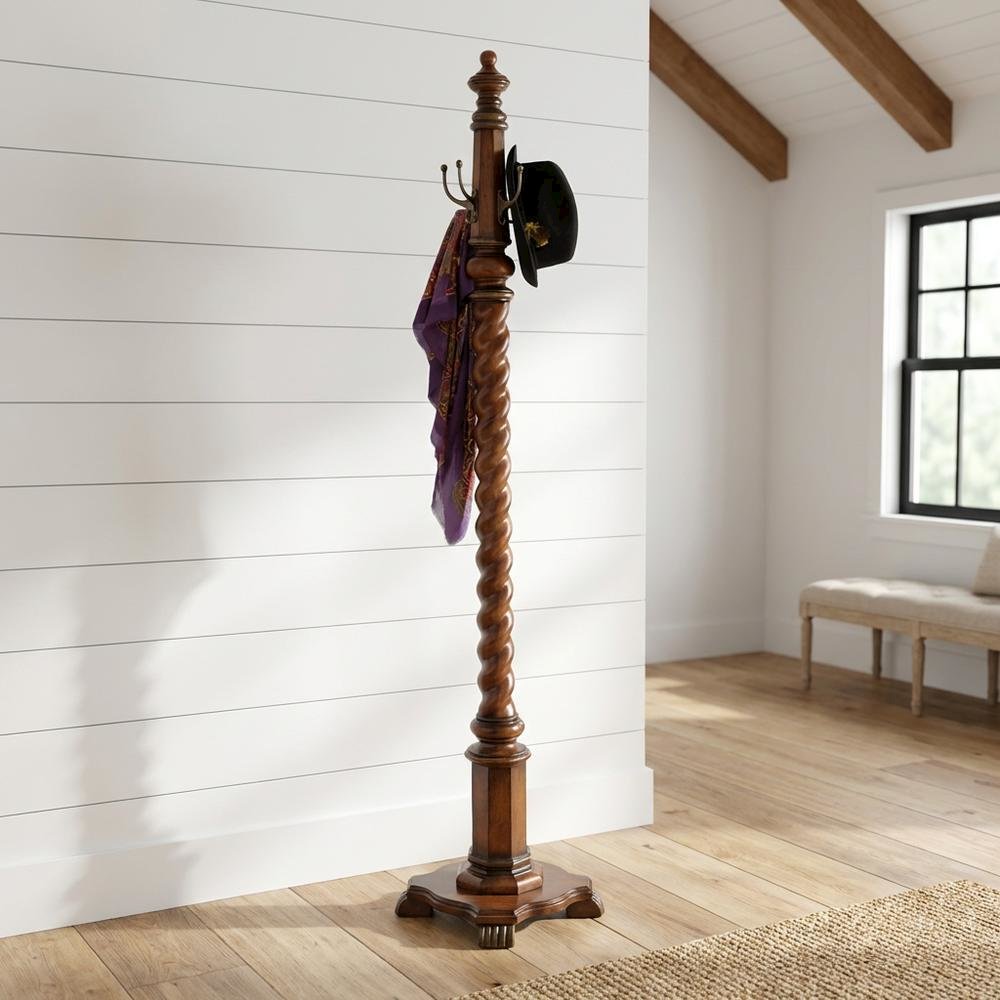 FurniFact BO2413619WHT Coatrack-Stands-Pedestals - View #2