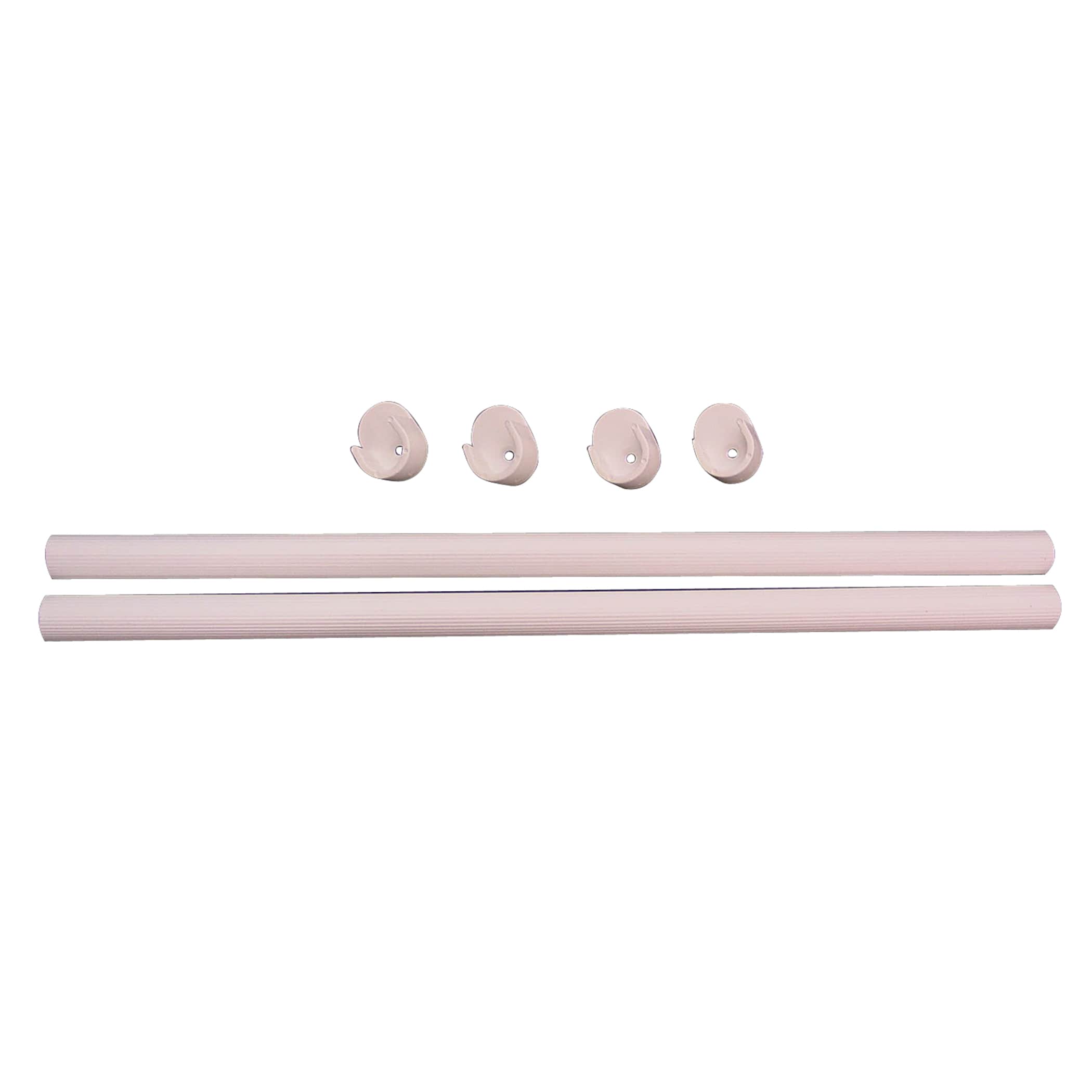 Easy Track RR1036 35-Inches L x White Metal Closet Rod with Hardware