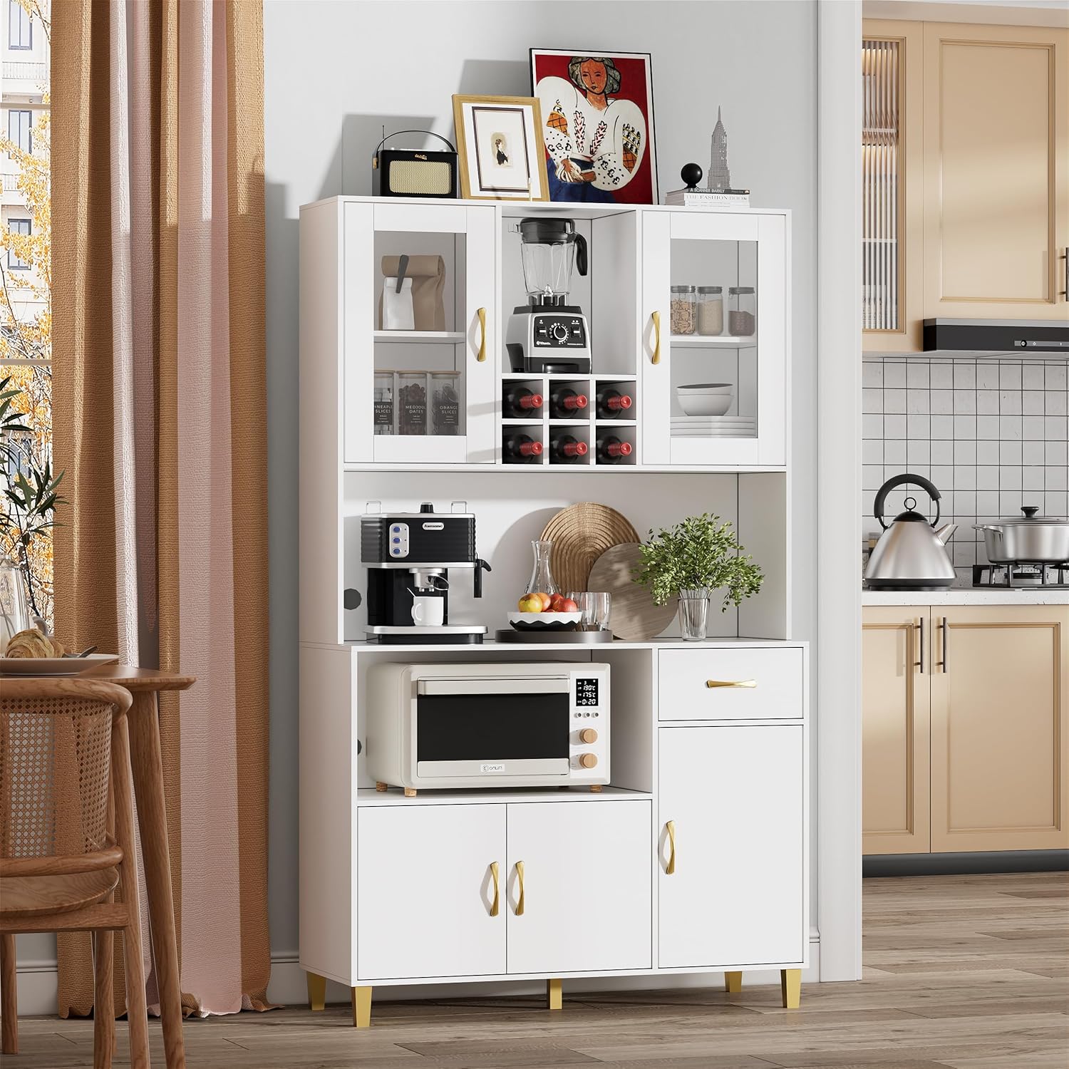 PAKASEPT Kitchen Pantry Storage Freestanding Pantry