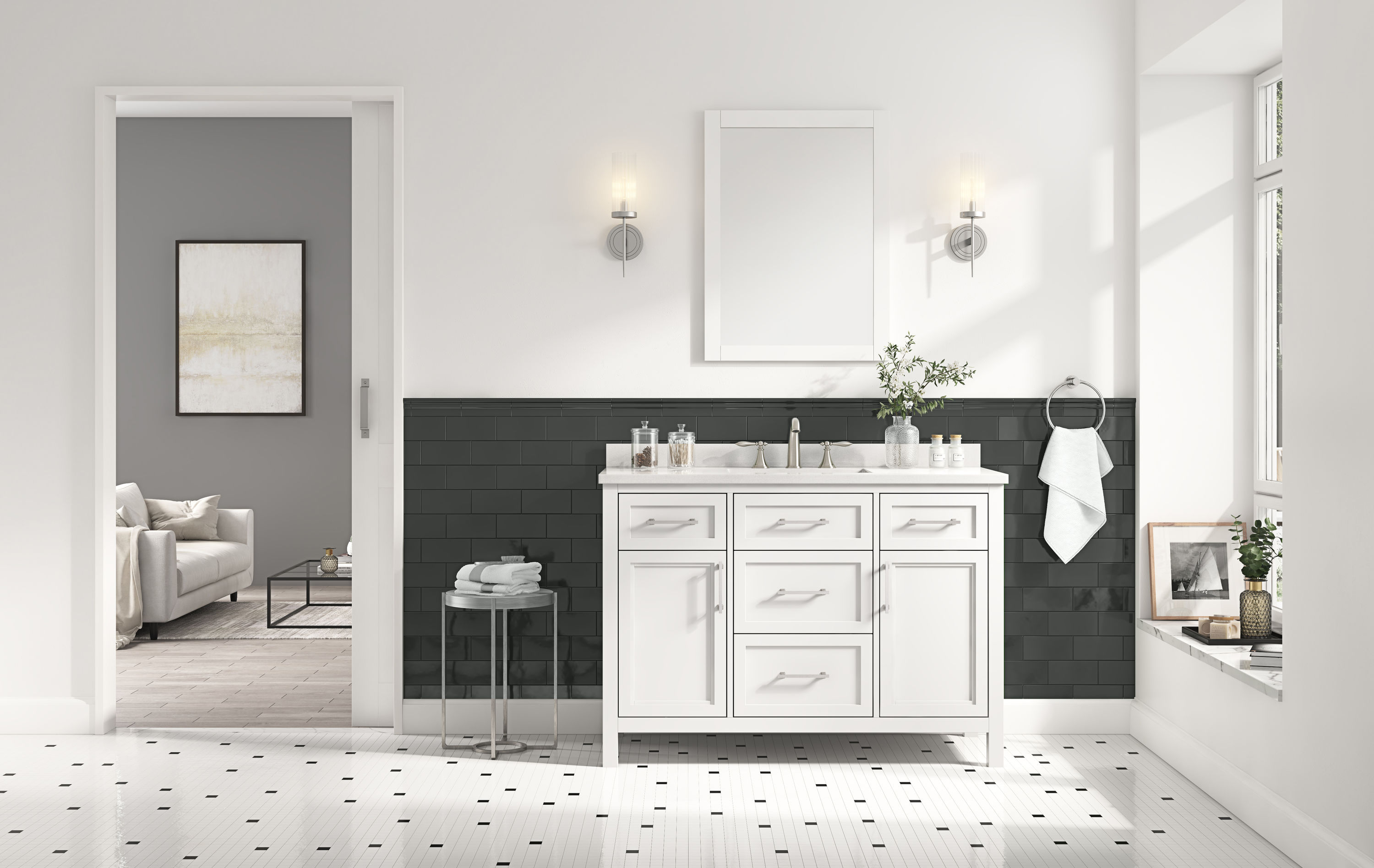 allen + roth BRINKHAVEN-48W Bath-Vanity-Combo - View #17