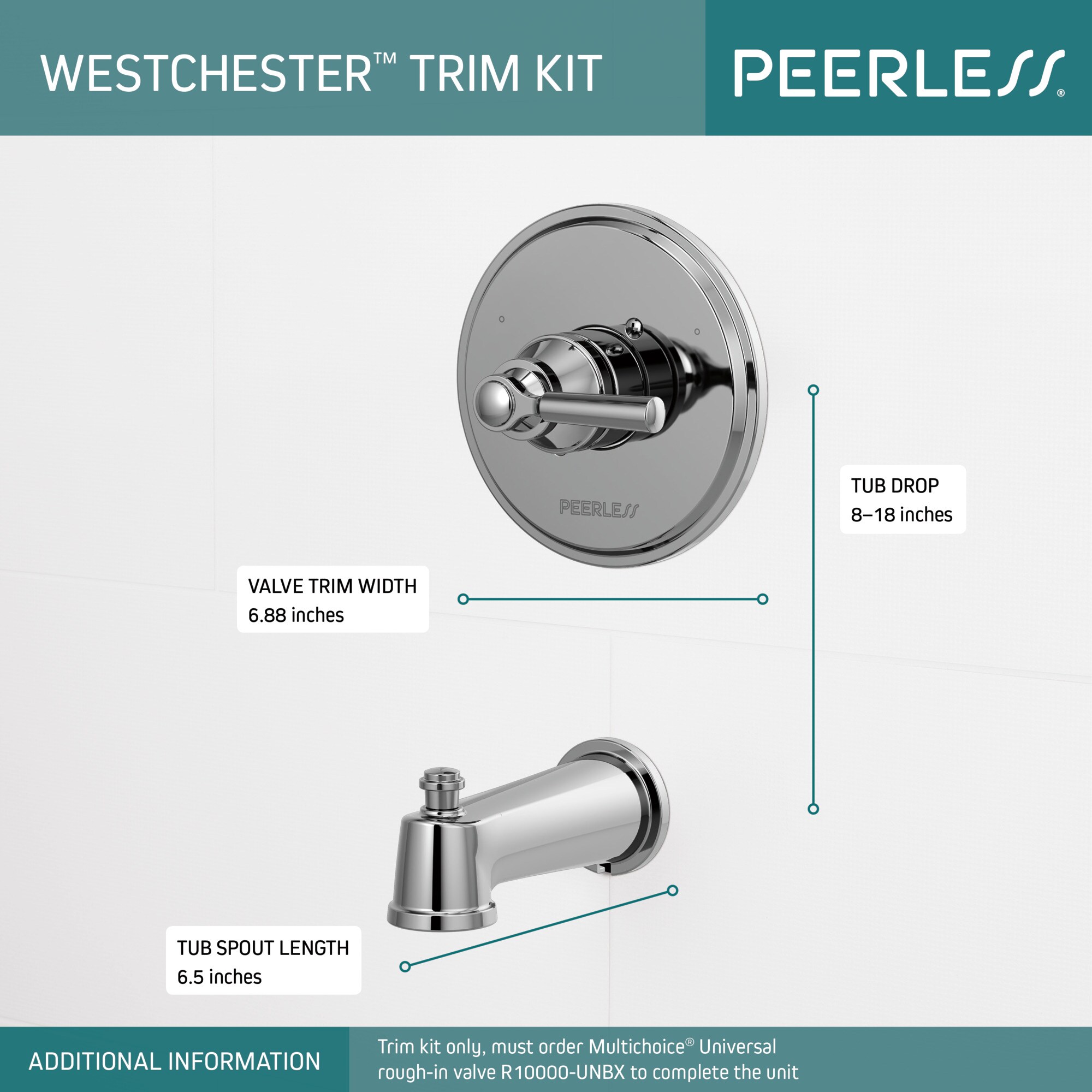 Peerless PTT14123 Bath-Shower-Facc - View #3