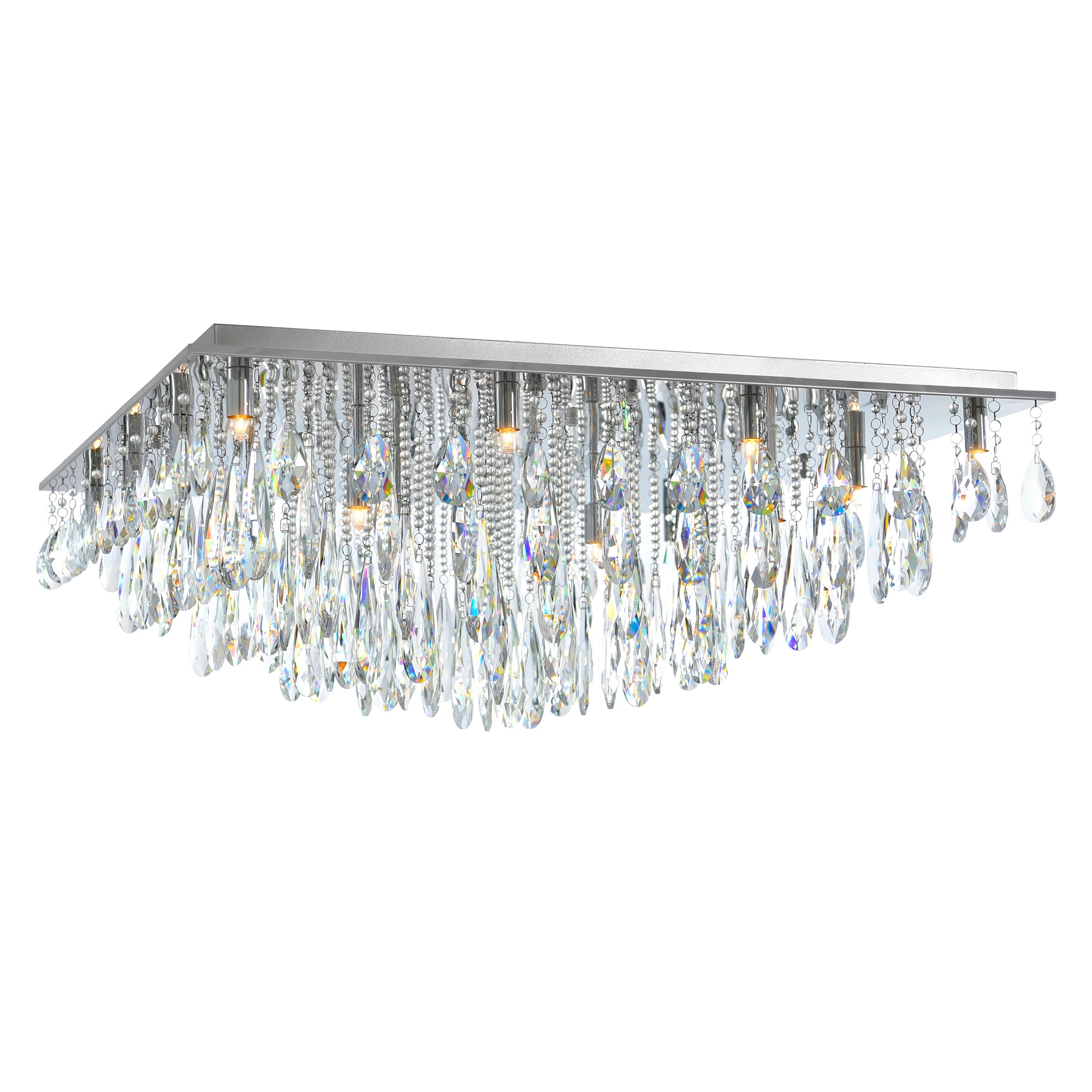 CWI Lighting 5034C32C-S Bianca 20 -Light 32.0-in Chrome Flush Mount Light