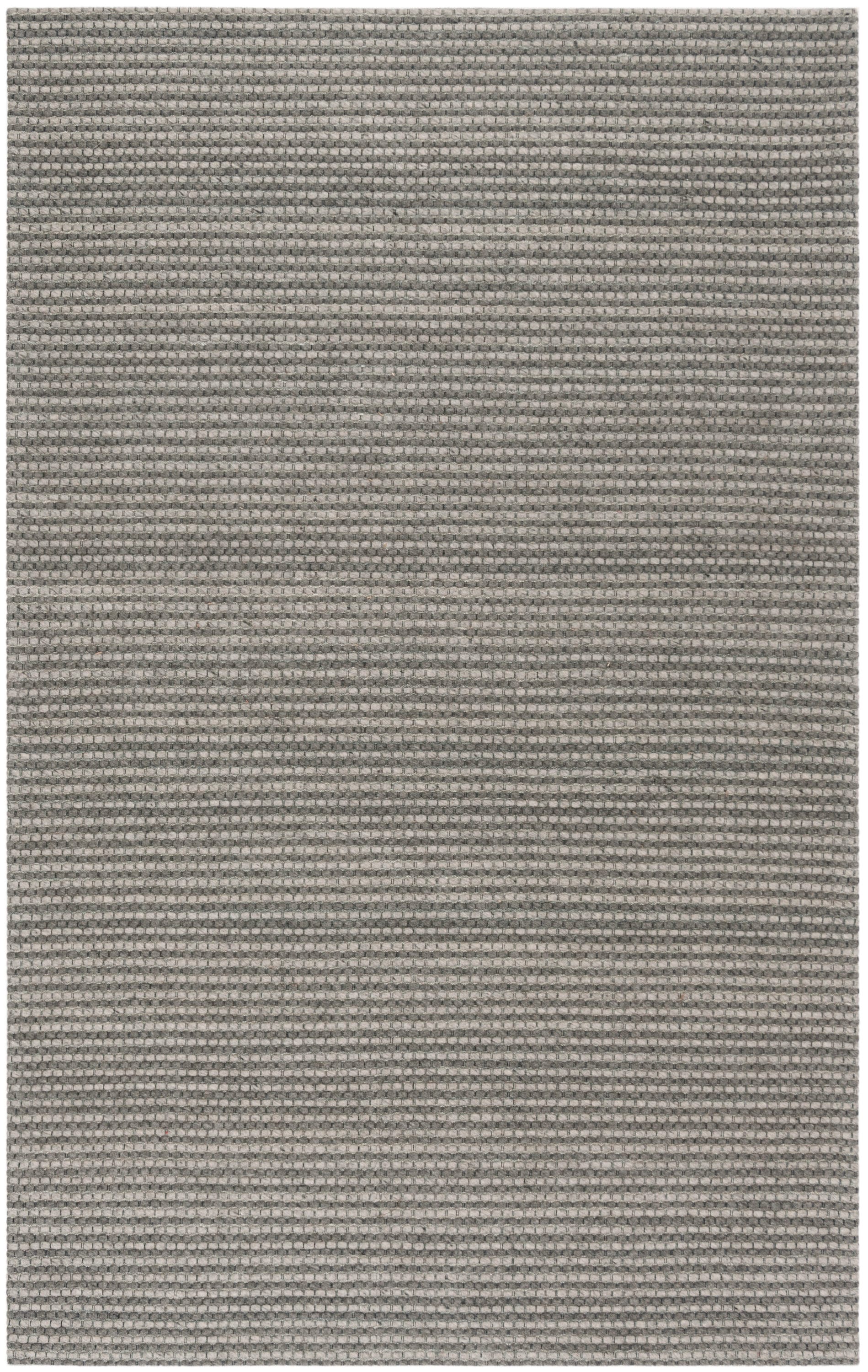 Safavieh NAT801H-5 Natura 5 x 8 (ft) Wool Dark Gray Rectangular Indoor Abstract Coastal Area rug