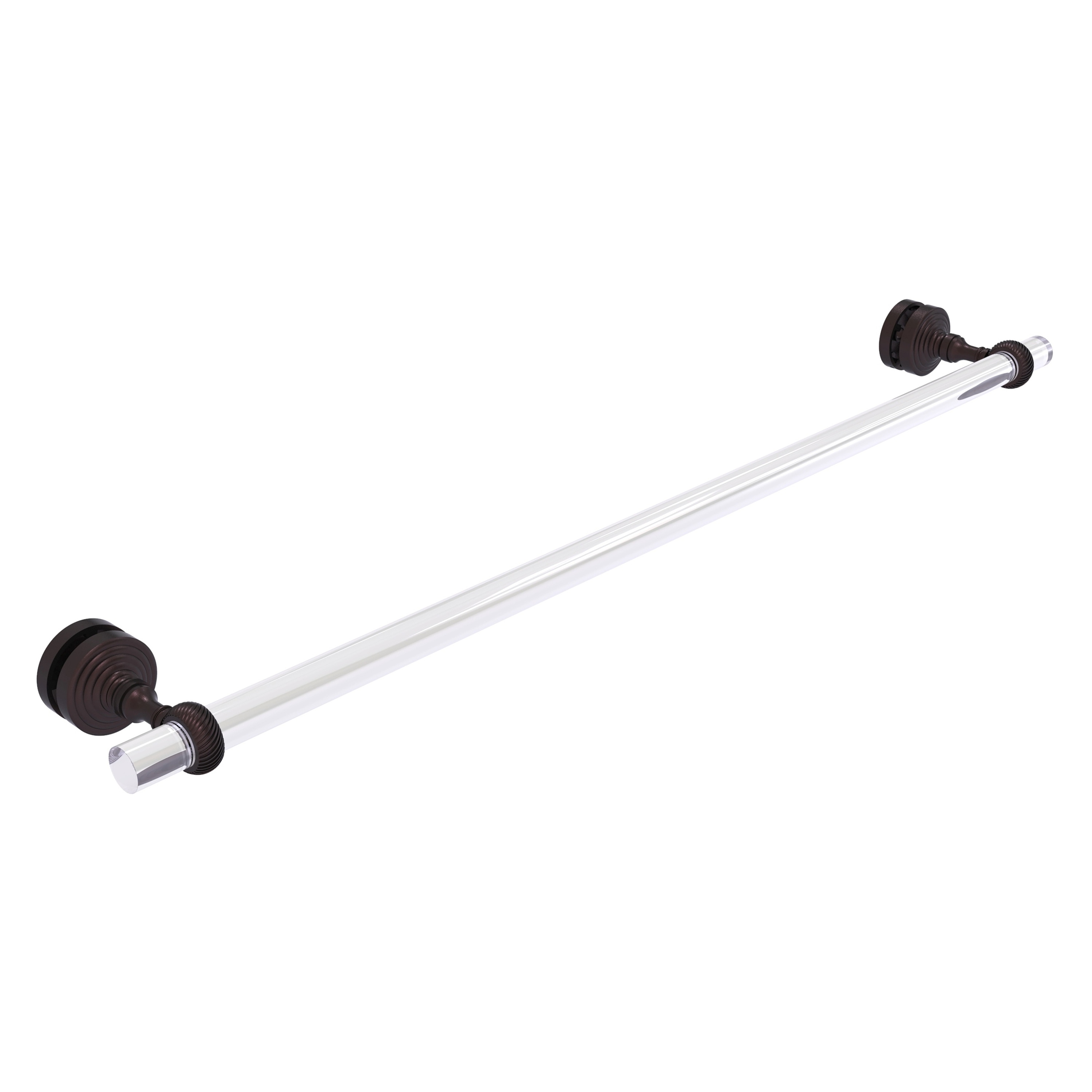 Allied Brass PG-41T-SM-30-ABZ Pacific Grove 30-in Antique Bronze Wall mount Single Towel Bar
