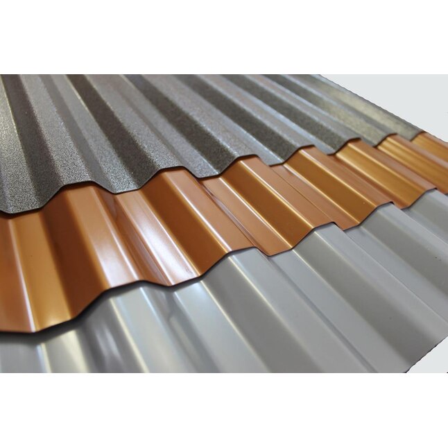 Tuftex PolyDecor 2.17-ft x 3.5-ft Corrugated Gray Polycarbonate Plastic Roof Panel Tuftex PolyDecor 2.17-ft x 3.5-ft Corrugated Gray Polycarbonate Plastic Roof Panel
