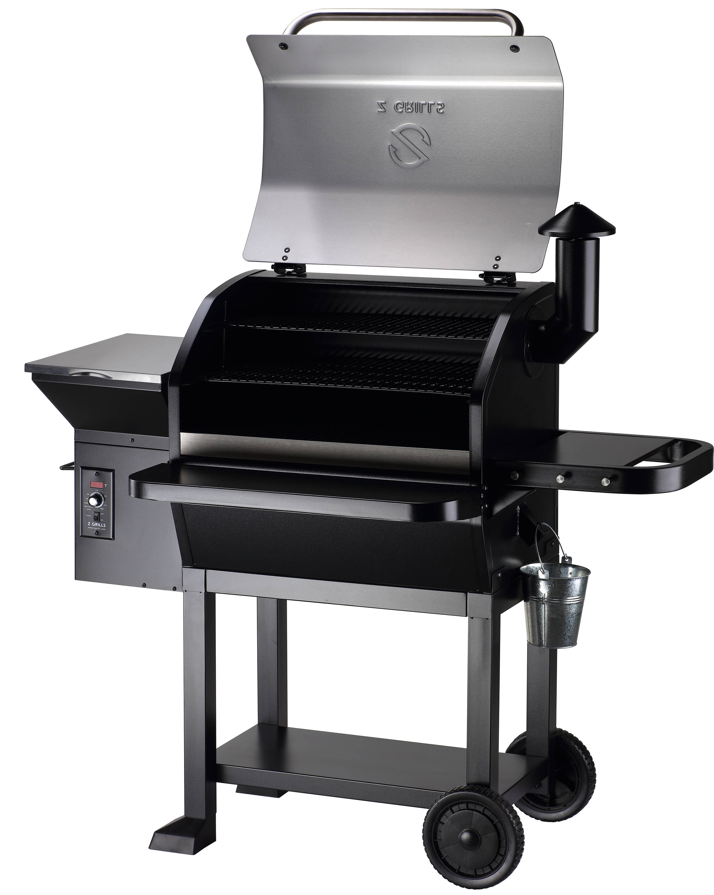 Z GRILLS 10002B2E 1060-Sq in Stainless Steel Pellet Grill in the