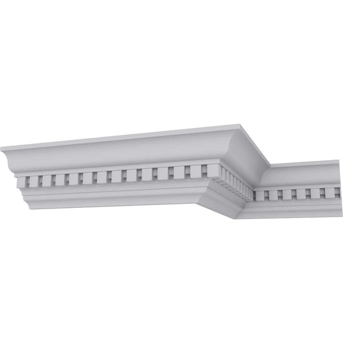 Ekena Millwork MLD02X02X03DE-CASE-2 2-3/4-in T x 2-3/4-in W x 7-ft 10-1/2-in L Primed Urethane MLD02X02X03DE-CASE-2 Crown Moulding 2.0 -Pack
