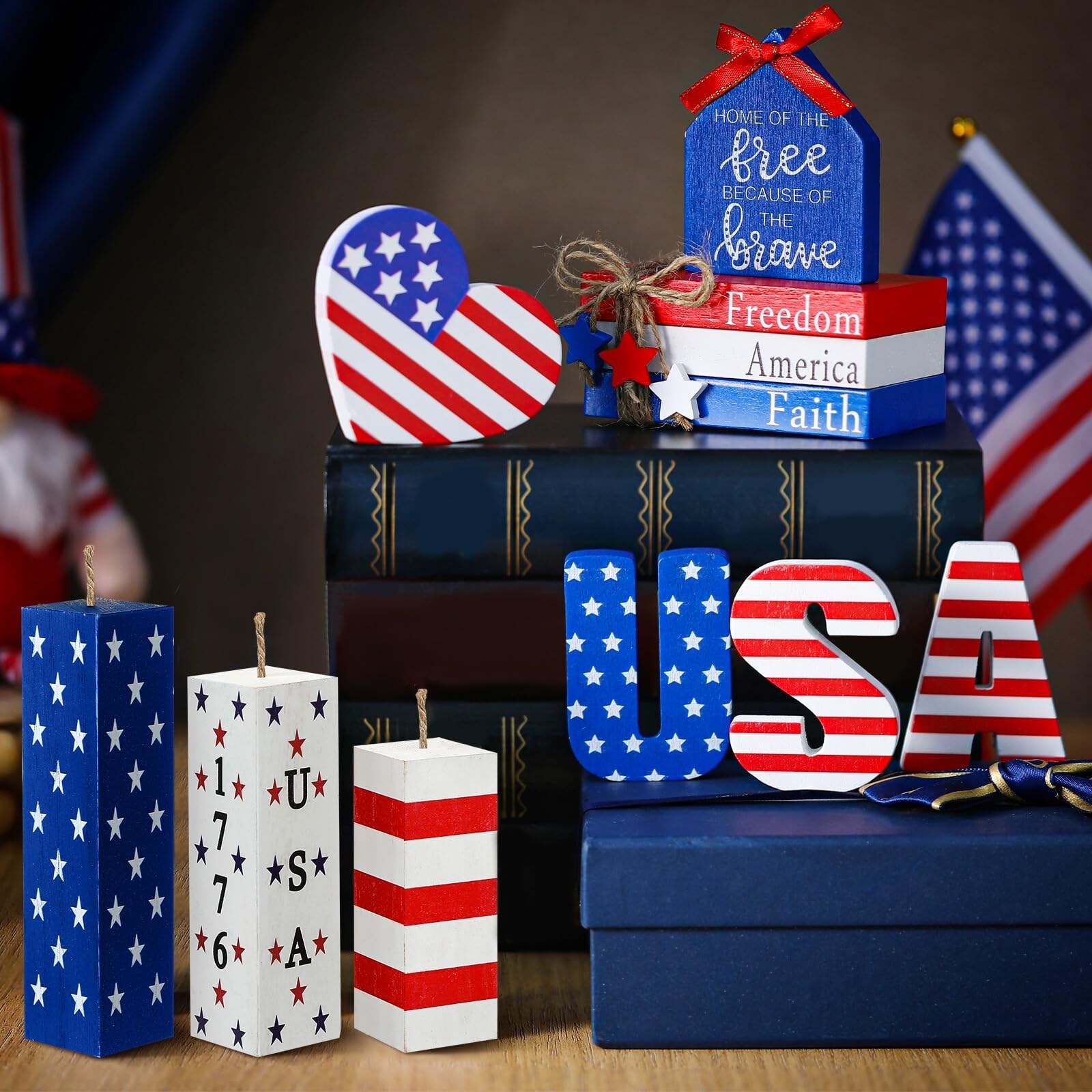 Afoxsos LAF0416D39 Indoor-Fourth-Of-July-Decorations - View #4