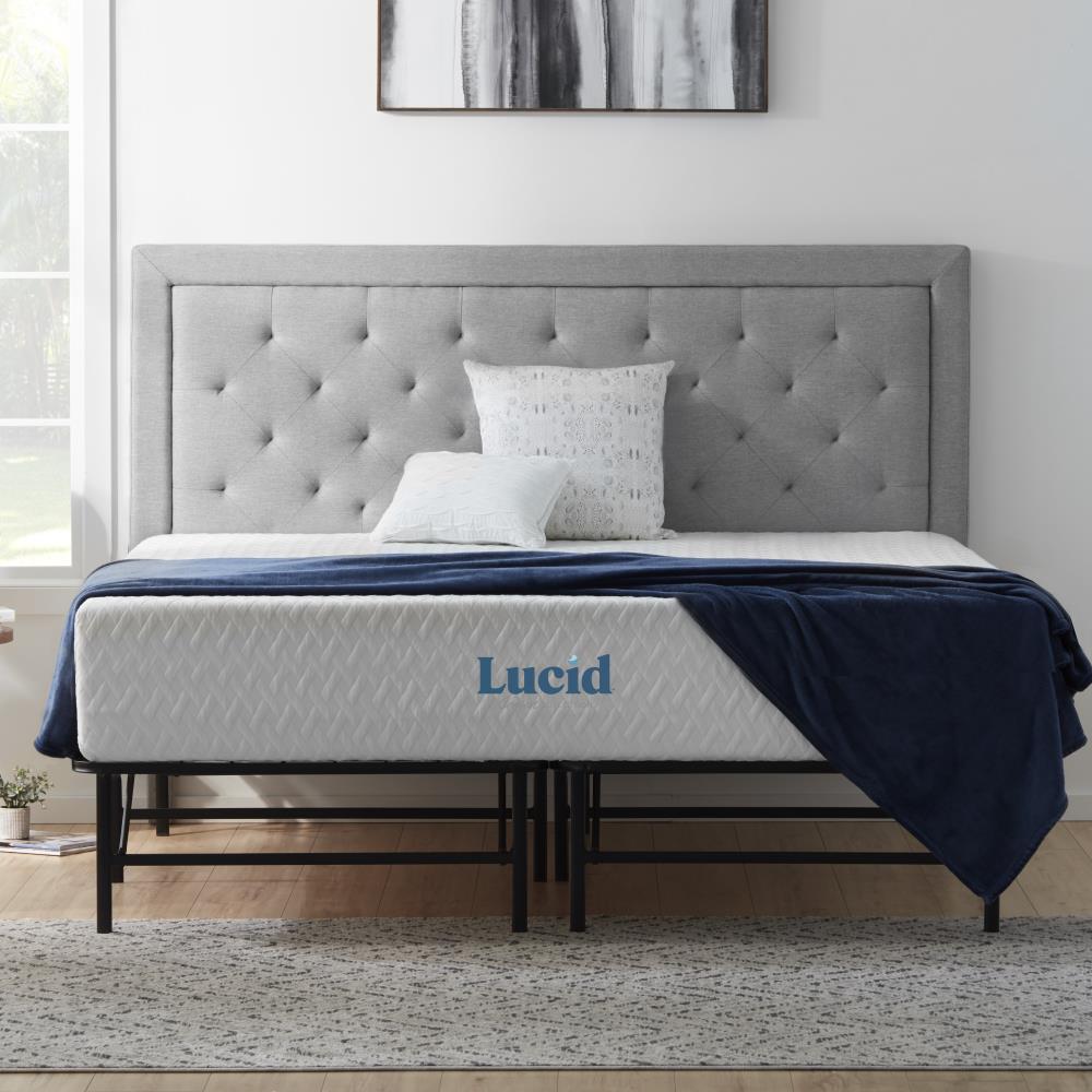 Lucid Comfort Collection Platform Bed, Twin Bed Frame For Foam Mattress
