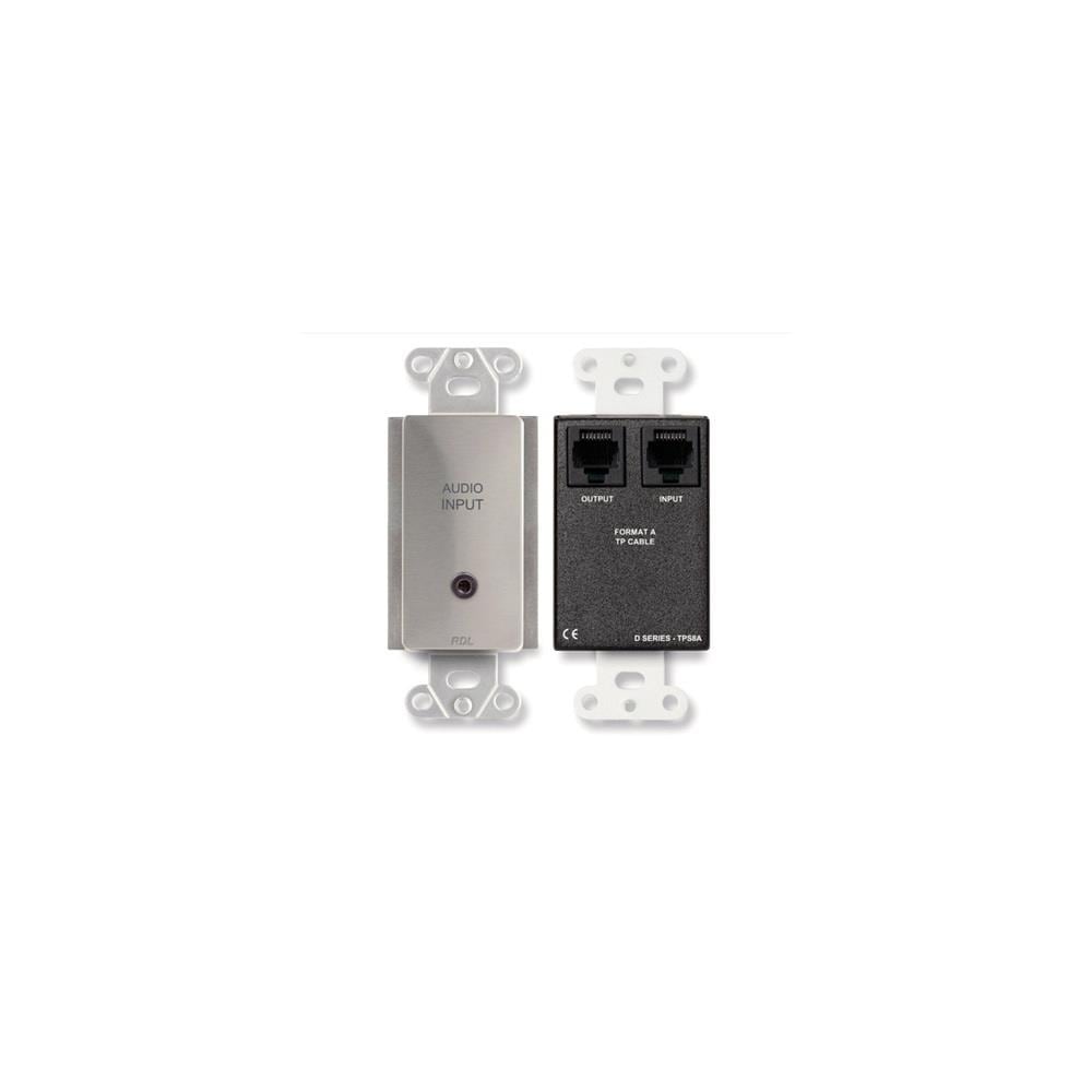 Radio Design Labs TCNCD335898  RDL-DS-TPS8A Active Two-Pair Sender- Twisted Pair Format-A, Mini Jack Input