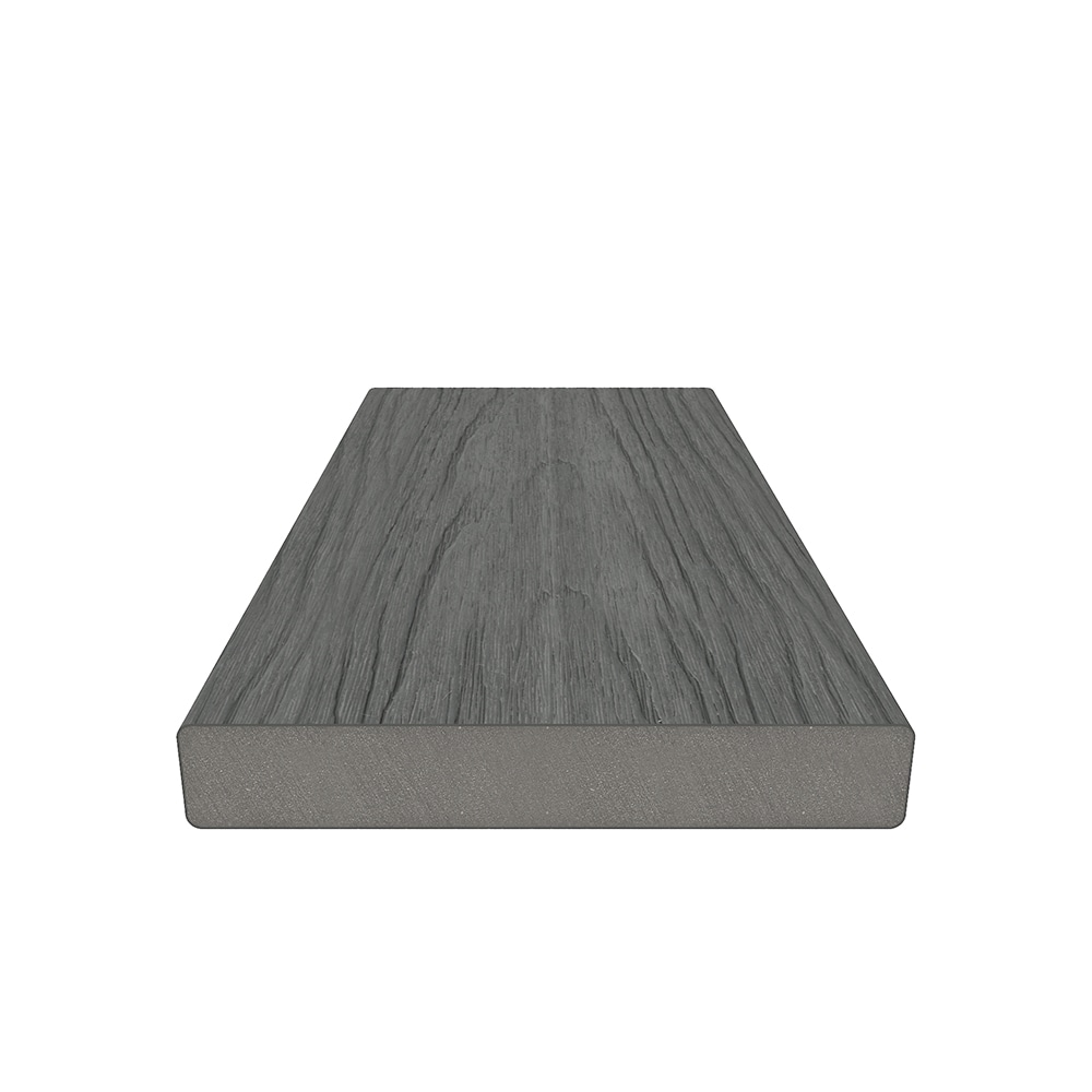 NewTechWood Cortes Solid Board 1-in x 6-in x 8-ft Westminster Gray Square Composite Deck Board