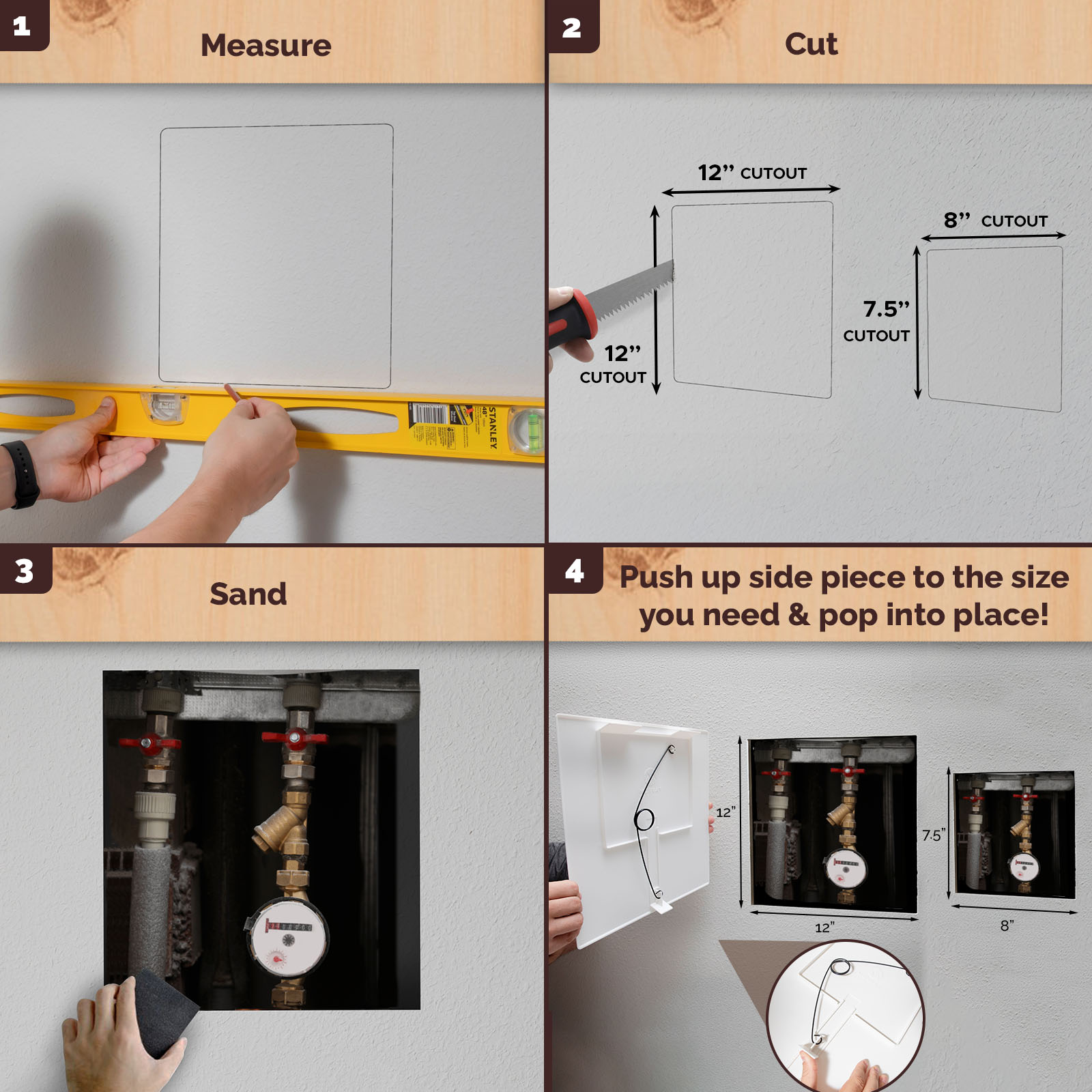 Morvat PAP-ASPRIN-1212 Access-Panels - View #3