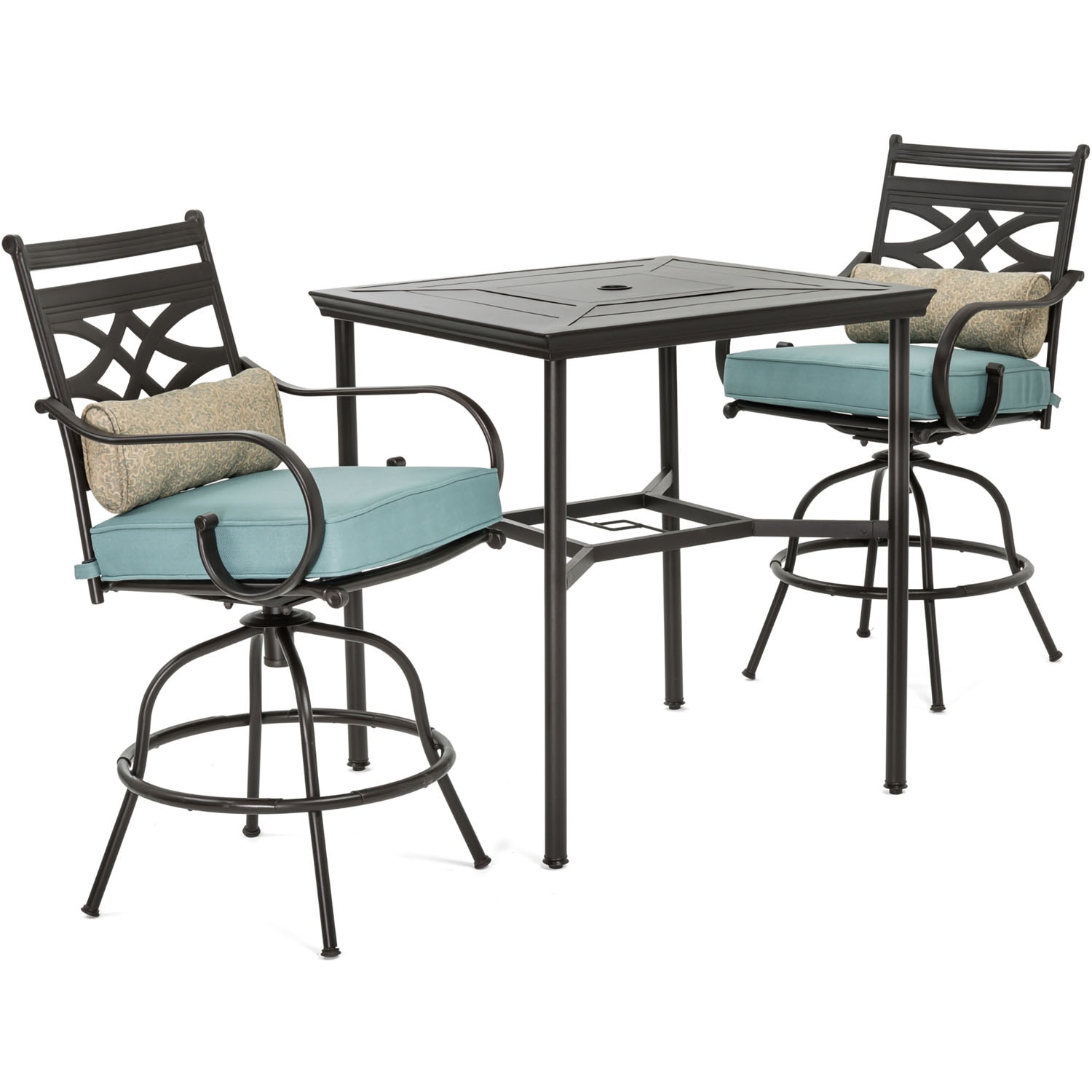 Hanover MCLRDN3PCBRSW2-BLU Patio-Dining-Sets - View #2