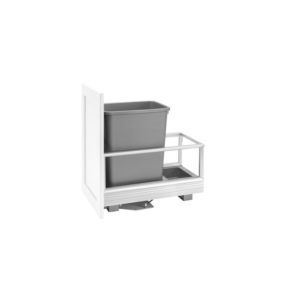 Rev-A-Shelf 5149-15DM-117 12-in x 22-in x 20-in 35-Quarts Soft Close Pull-out trash can