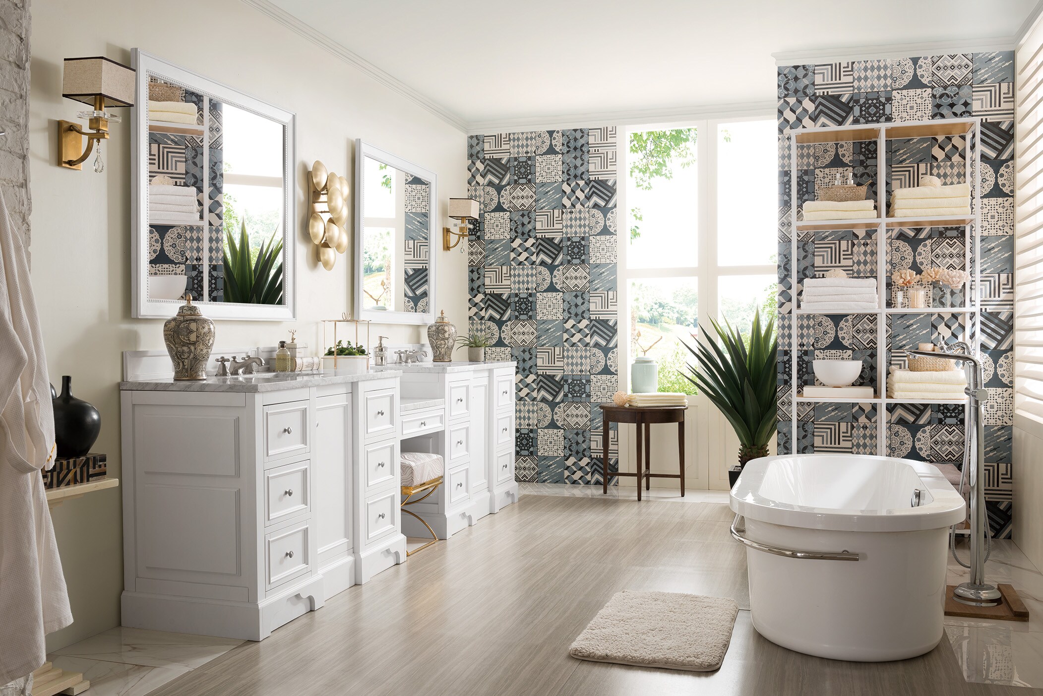 James Martin Vanities 825-V118-BW-DU-CAR Bath-Vanity-Combo - View #7