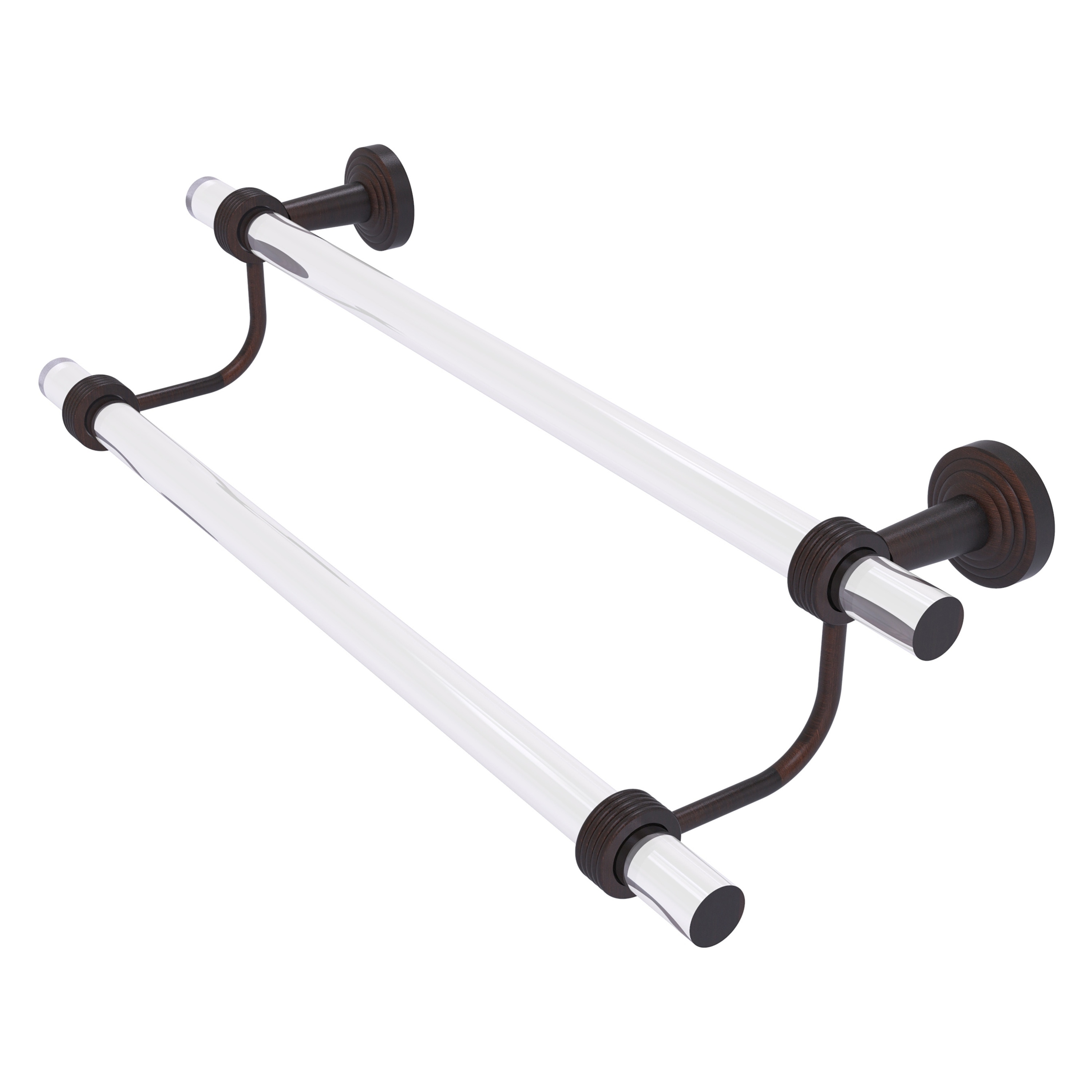 Allied Brass PB-72G-18-VB Pacific Beach 18-in double Venetian Bronze Wall mount Double Towel Bar