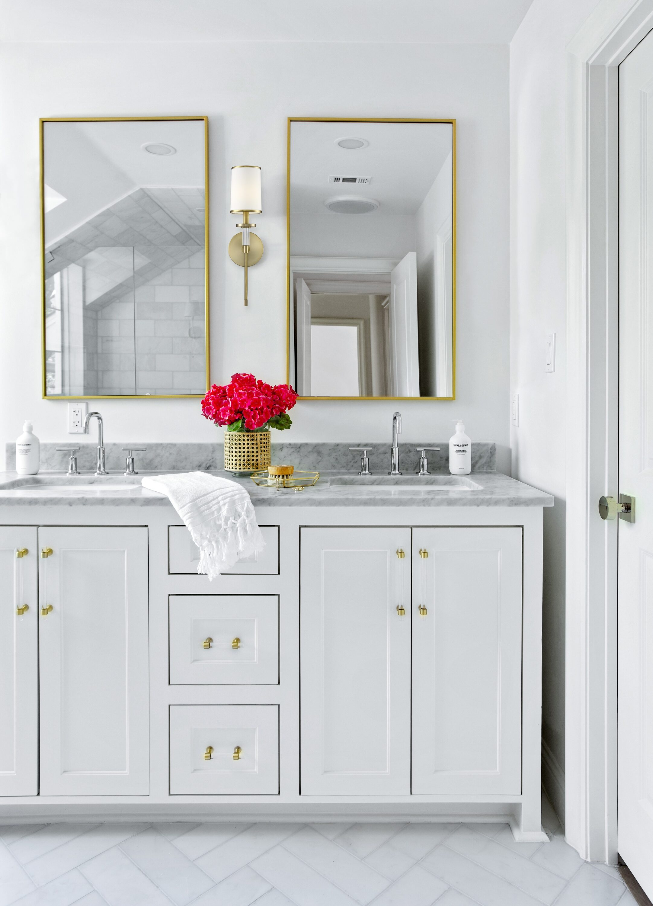 Hatfield 18.5" Vibrant Gold Wall Sconce with White Silk Shade