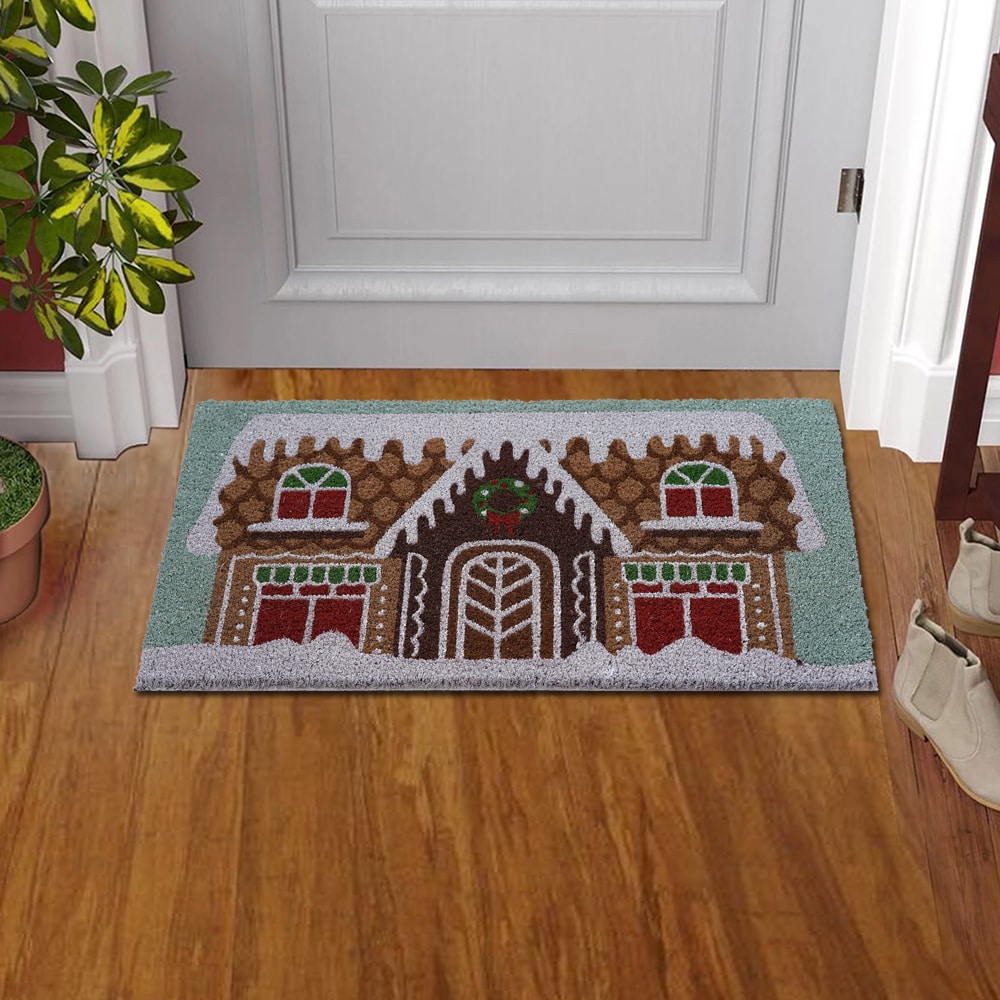 Christmas Runner Rug Area Rug for Hallway Kitchen Bedroom Living Room,  Absorption Anti-Slip Christmas Rugs Door Mat Indoor Entry Rug Floor Carpet  for Xmas Holiday Decoration Gifts, 2x6 ft 