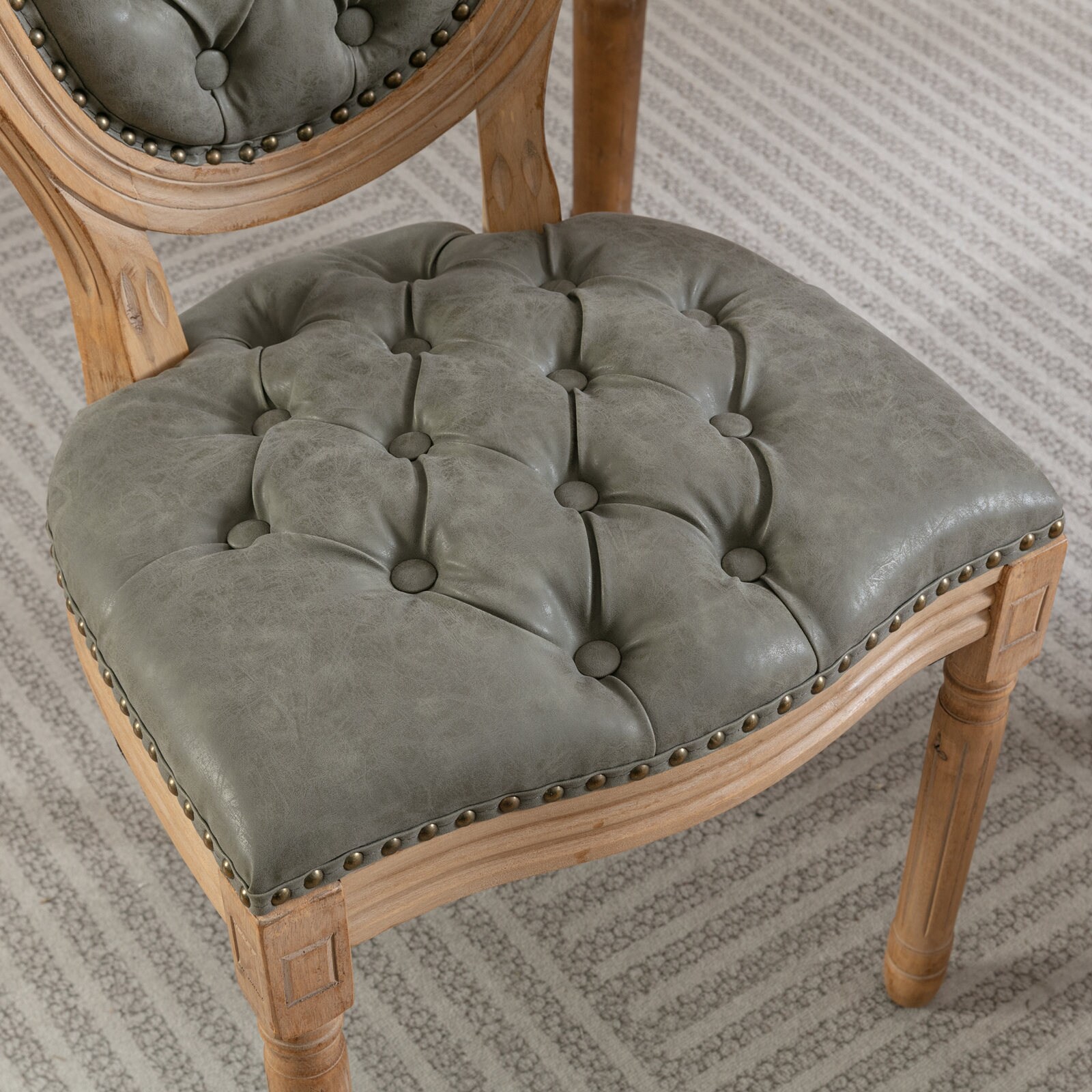 Hrinhom HC-W7004-OLIVE GREEN Dining-Chairs - View #6