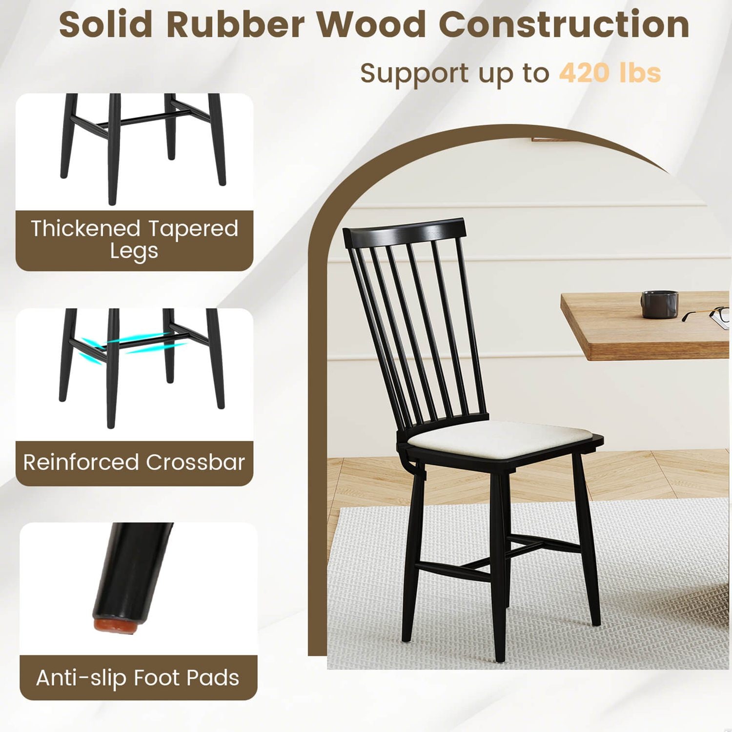 Costway CSHY001850 Dining-Chairs - View #8