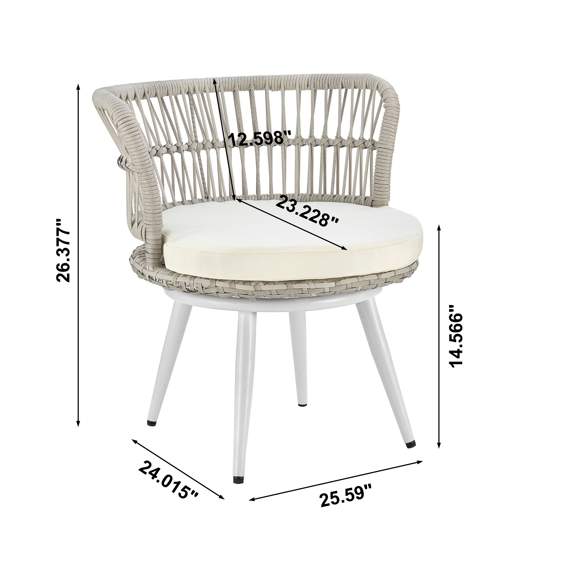 Manhattan Comfort OD-CV013-CR Patio-Conversation-Sets - View #3