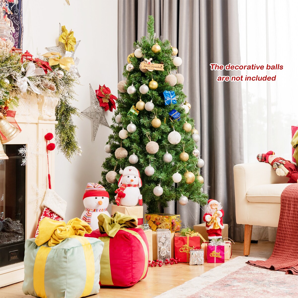 WELLFOR CM-HJY-23731US Artificial-Christmas-Trees - View #7