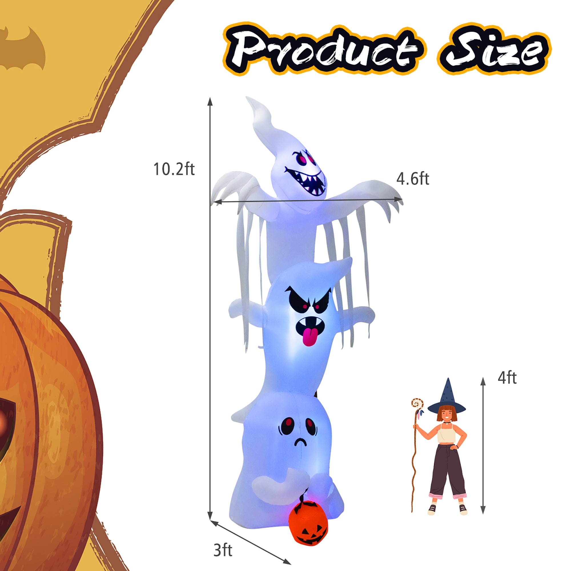 Costway CM23959US Outdoor-Halloween-Decor - View #12