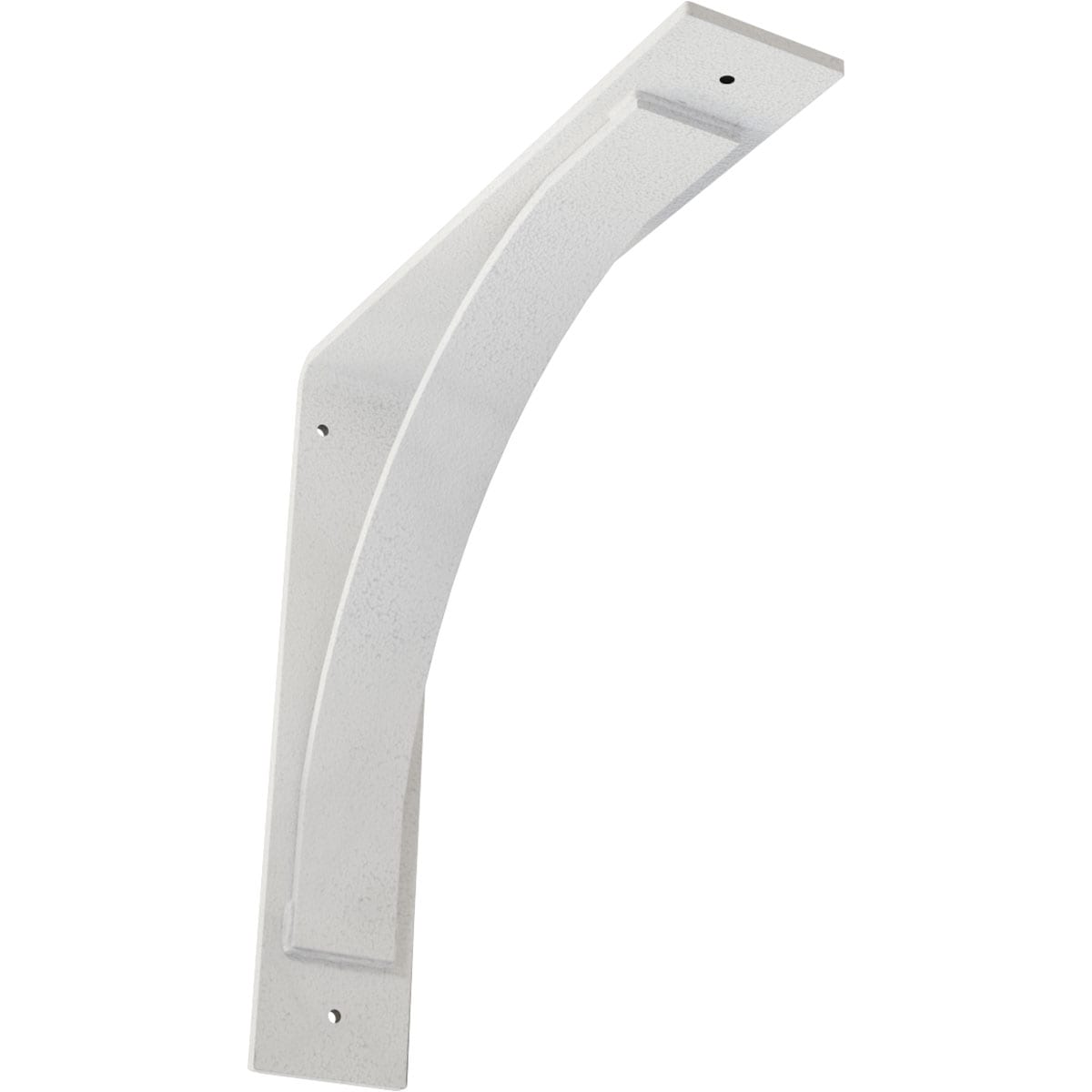 Ekena Millwork BKTM03X14X14MOHWH Morris Morris 14-in x 3-in x 14-in White Steel Mounting bracket